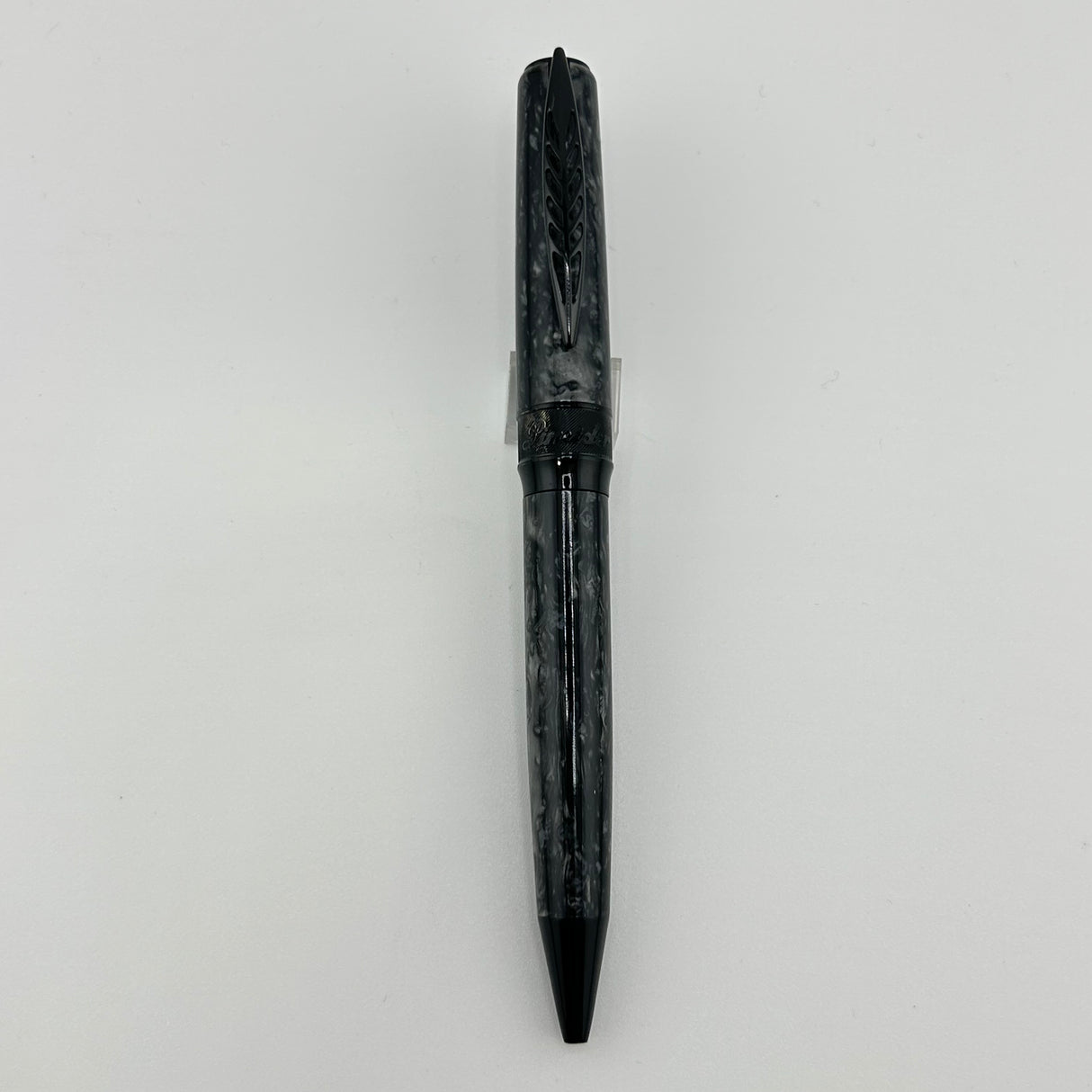 Pineider LGB Rock  - Grey with Black Trim - Ball Pen