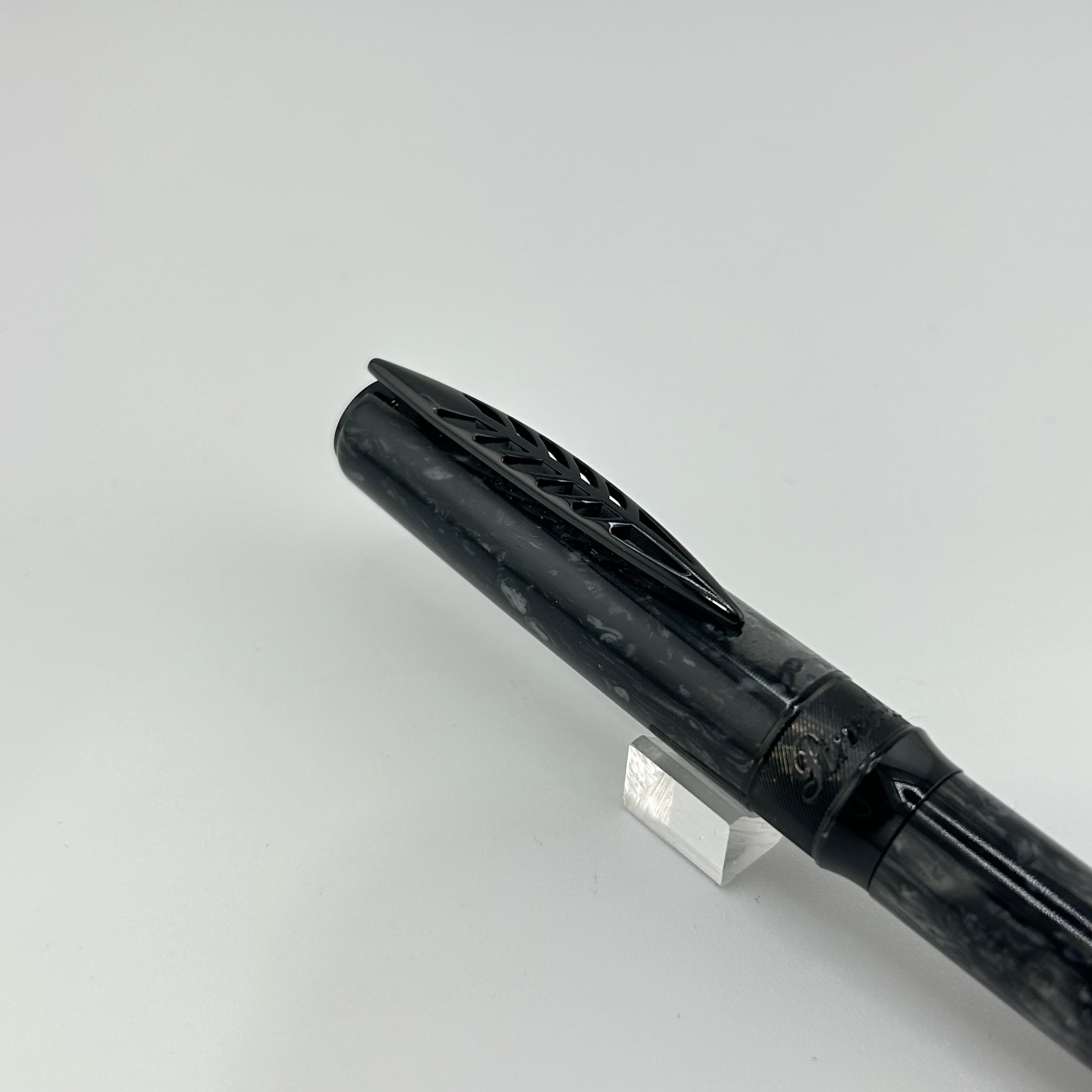 Pineider LGB Rock  - Grey with Black Trim - Ball Pen
