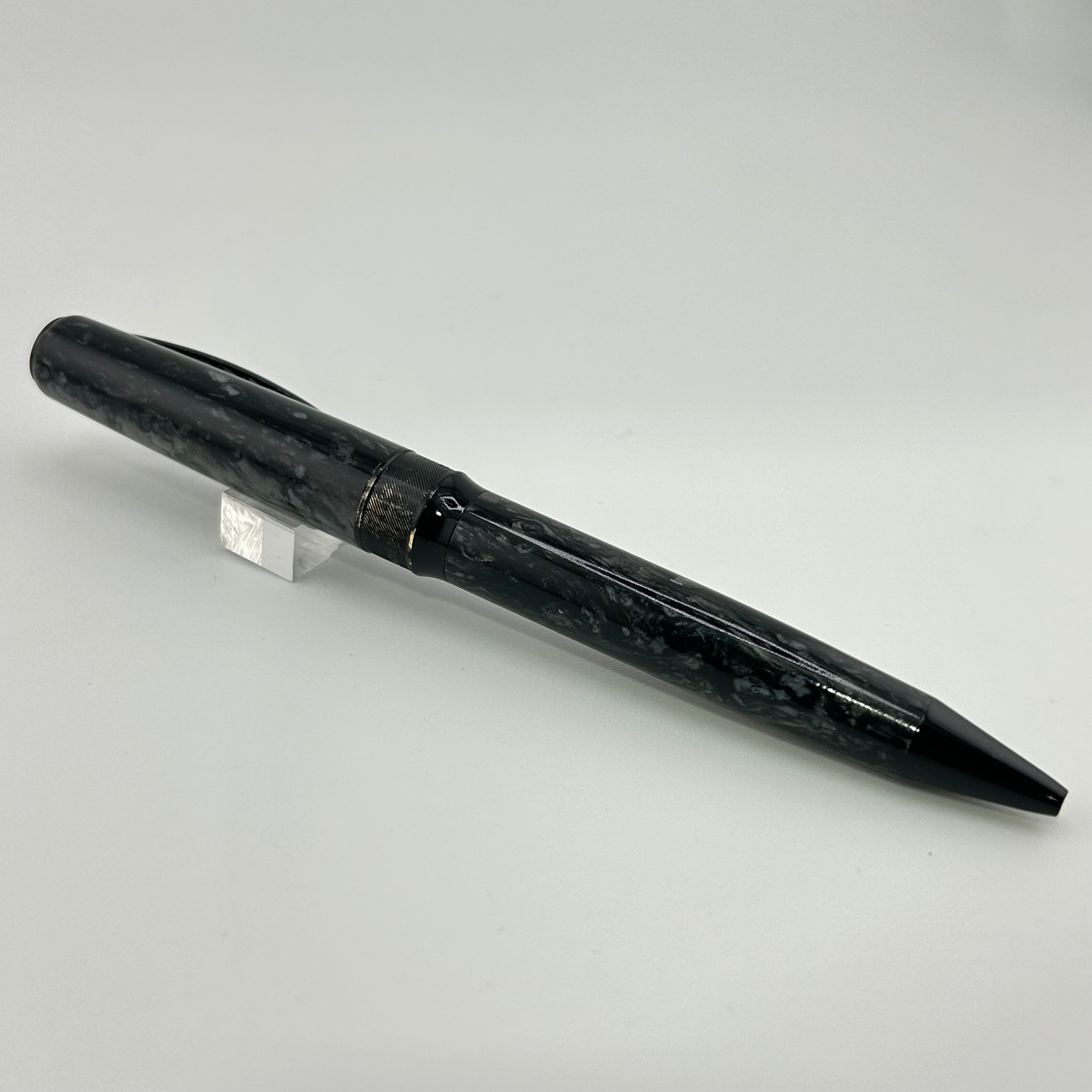 Pineider LGB Rock  - Grey with Black Trim - Ball Pen
