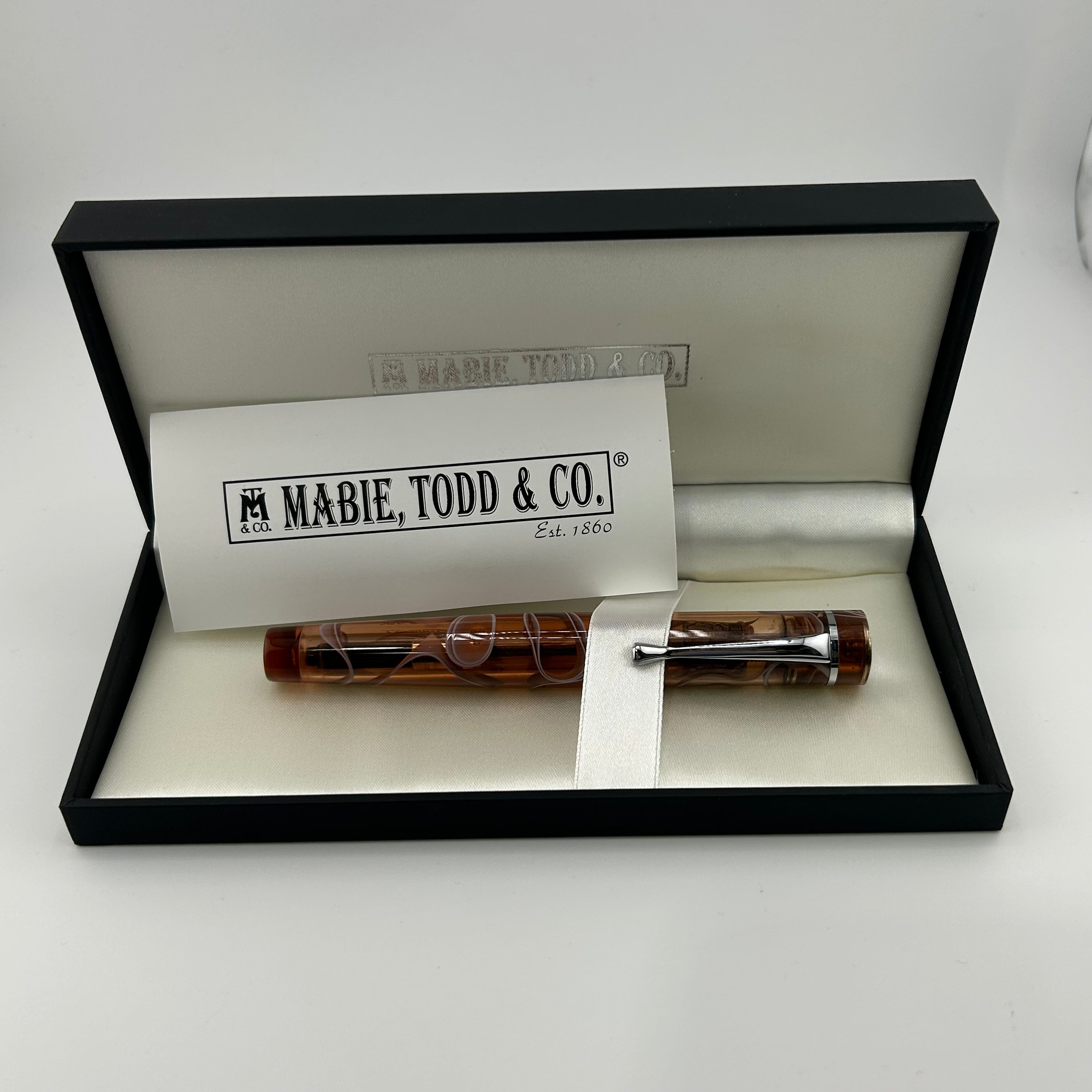 Mabie Todd & Co Stratus Brown Swirl - Fountain Pen