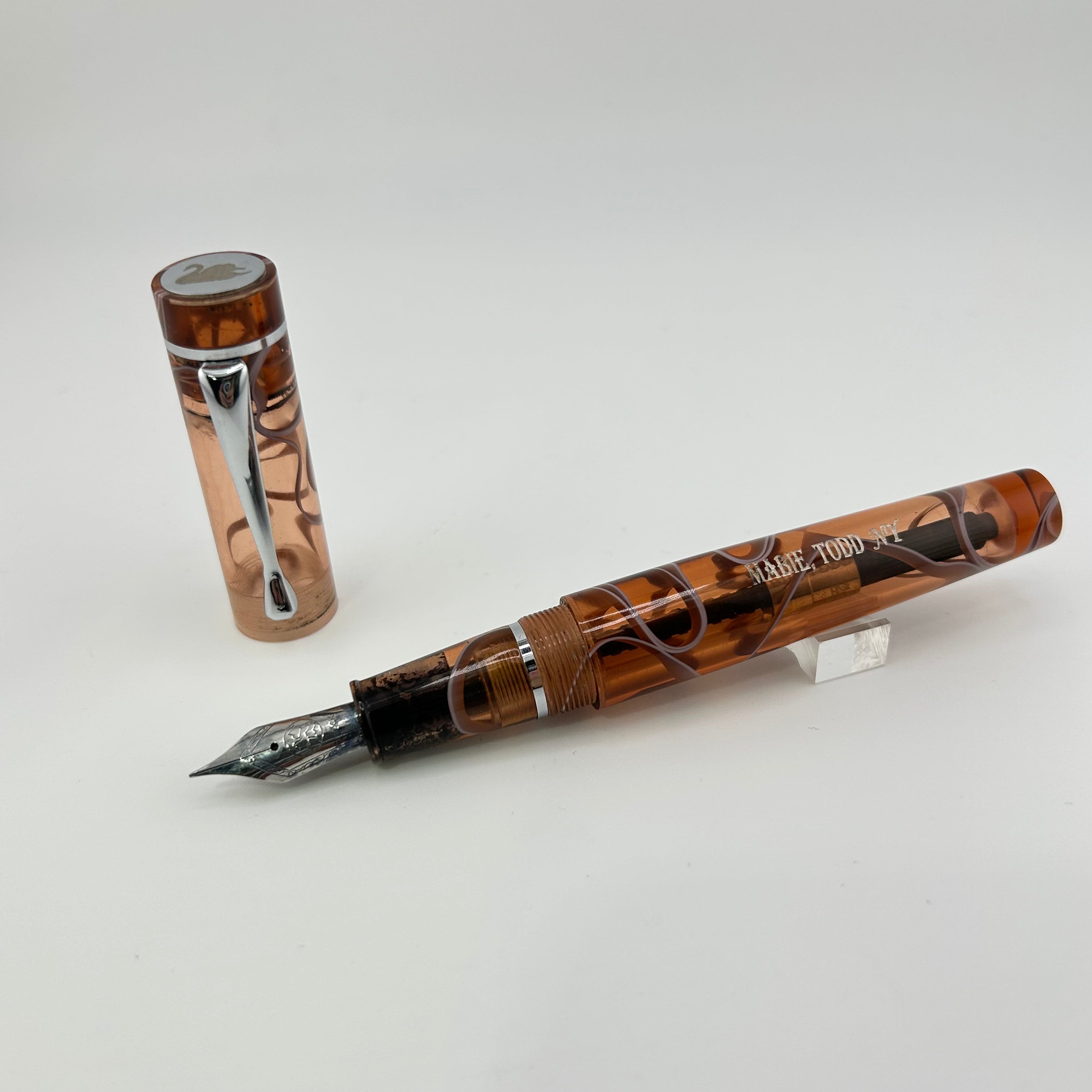 Mabie Todd & Co Stratus Brown Swirl - Fountain Pen
