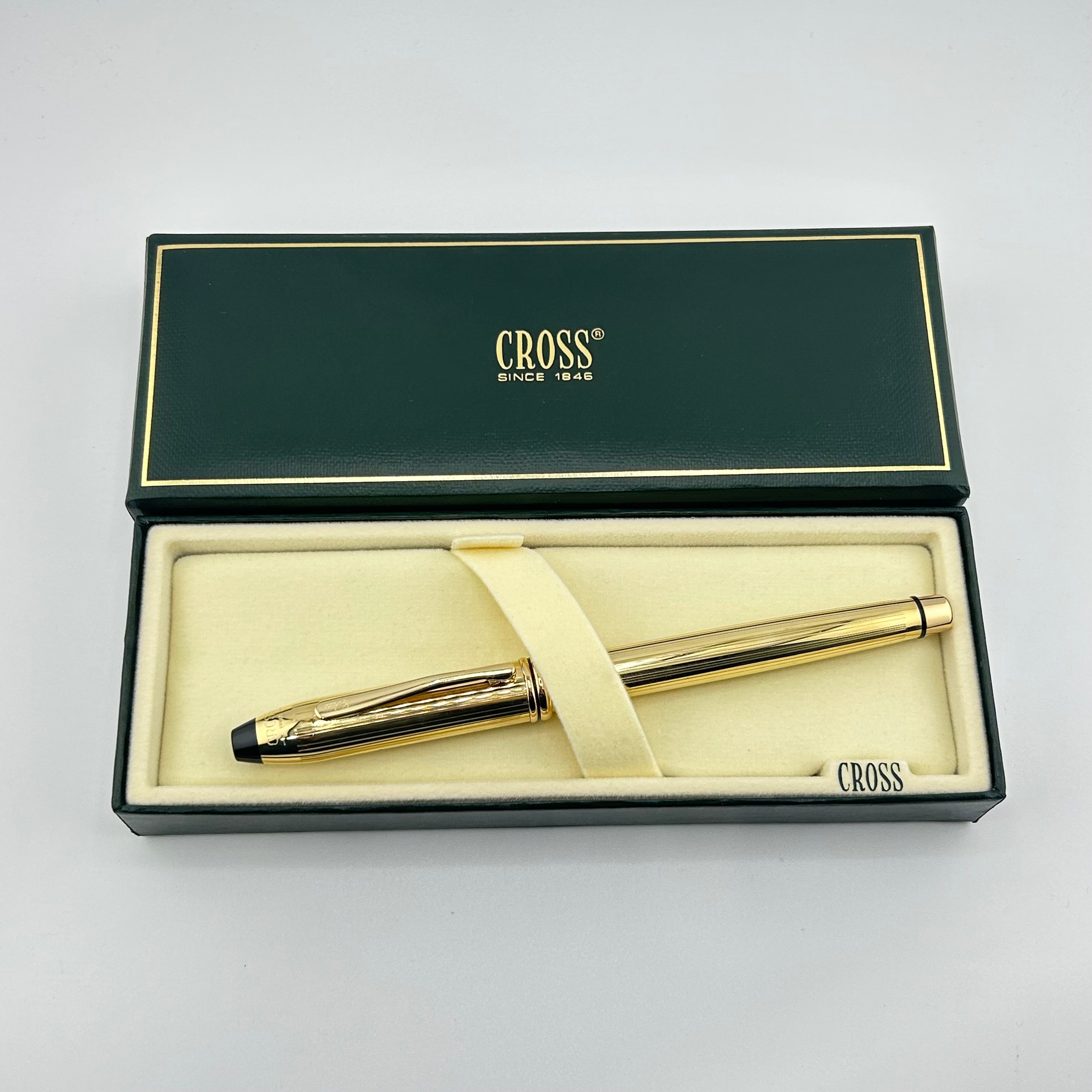 Cross Townsend Gold Plated - Made in USA circa 1990 - Roller Ball