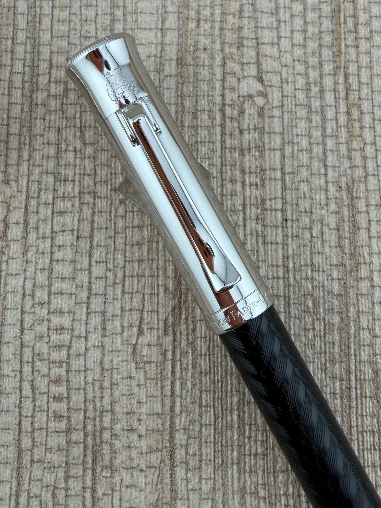 Faber Castell Guilloche Black Chevron - Fountain Pen