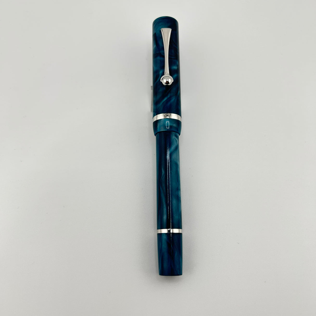 Bexley Flat top Acqua Green Circa 1995 - Fountain Pen