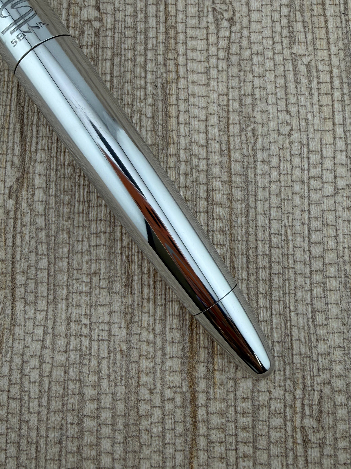 Omas Ayrton Senna Chrome 18K-750 Gold Nib - Fountain Pen