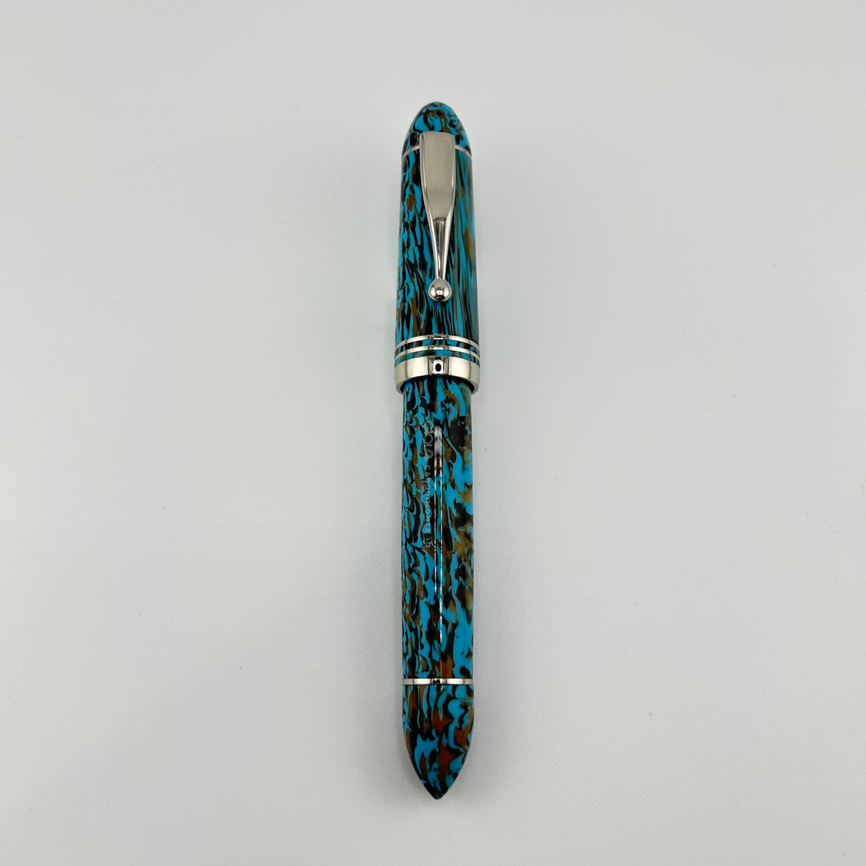 Gioia Capodimonte Blue - Chrome trim - Fountain Pen