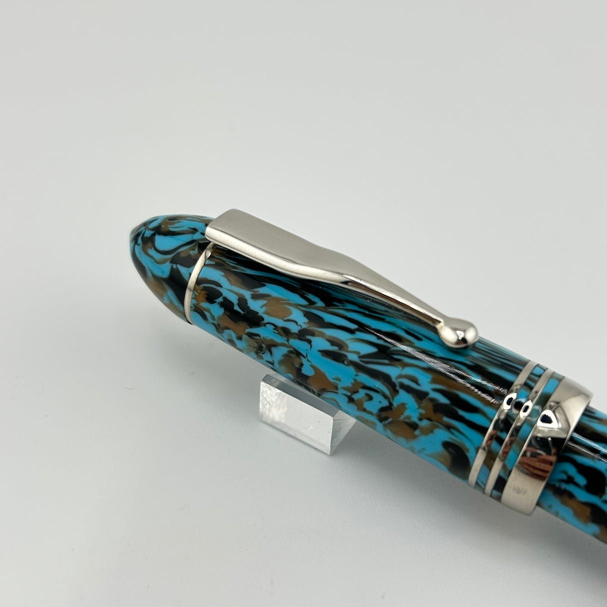 Gioia Capodimonte Blue - Chrome trim - Fountain Pen