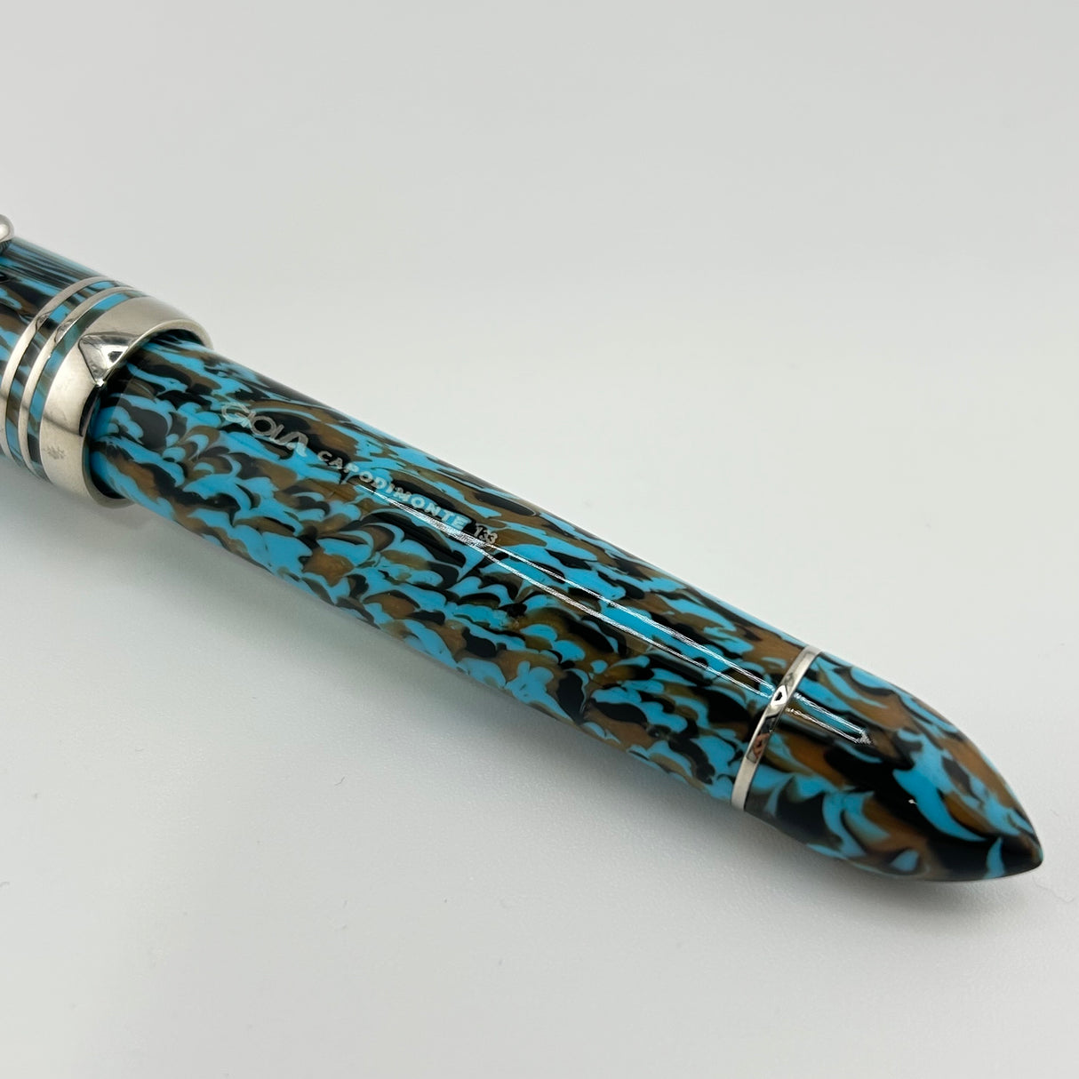 Gioia Capodimonte Blue - Chrome trim - Fountain Pen