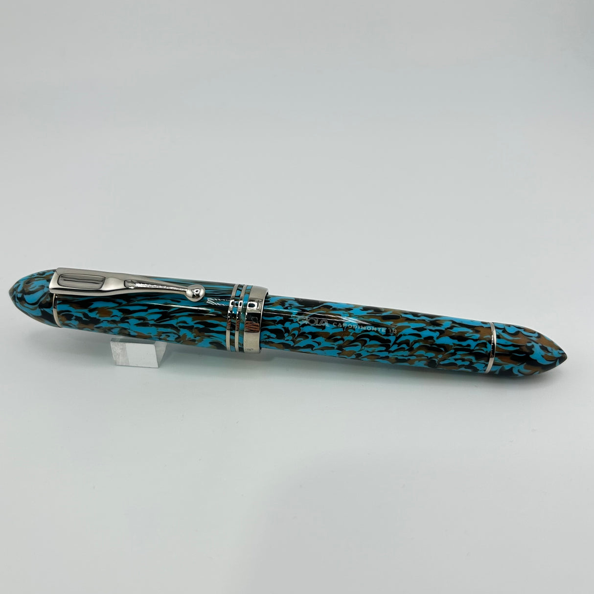 Gioia Capodimonte Blue - Chrome trim - Fountain Pen