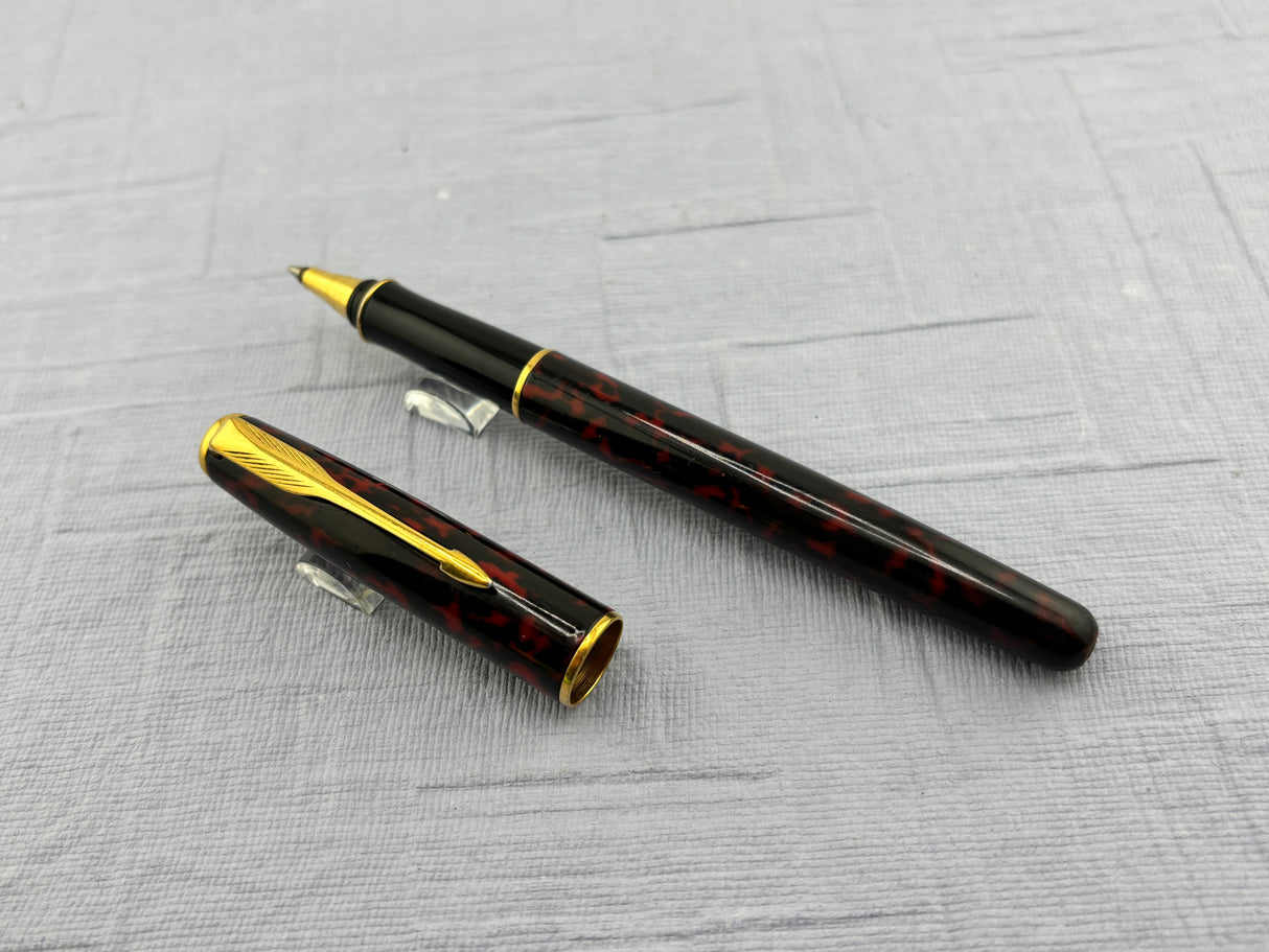 Parker Sonnet Firedance Brown Marble - Roller Ball