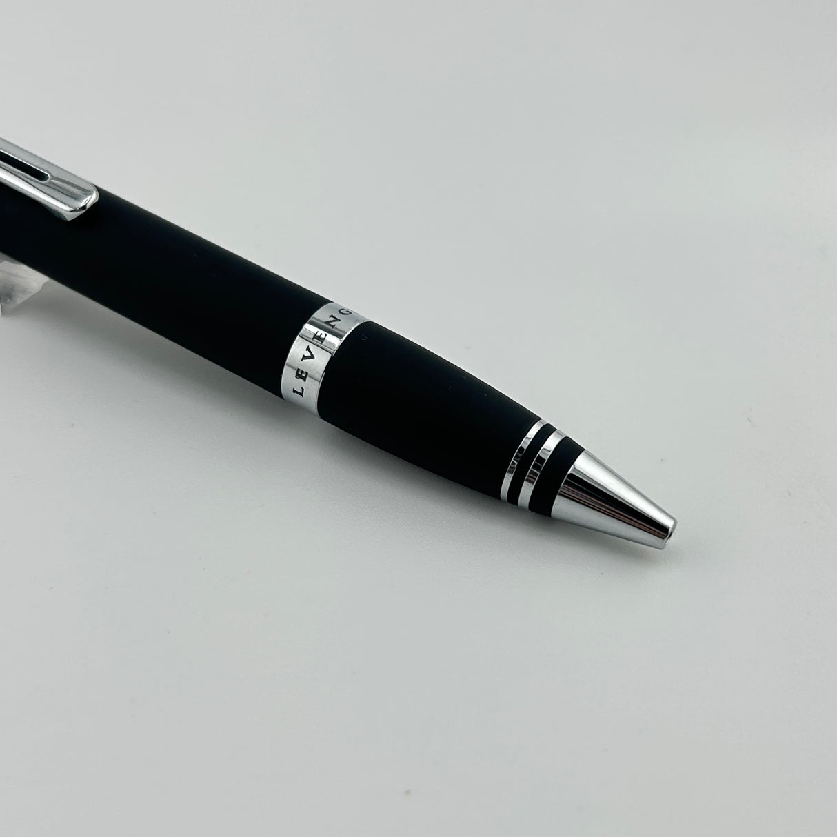 Levenger Black Matte - Chrome trim - Ball Pen