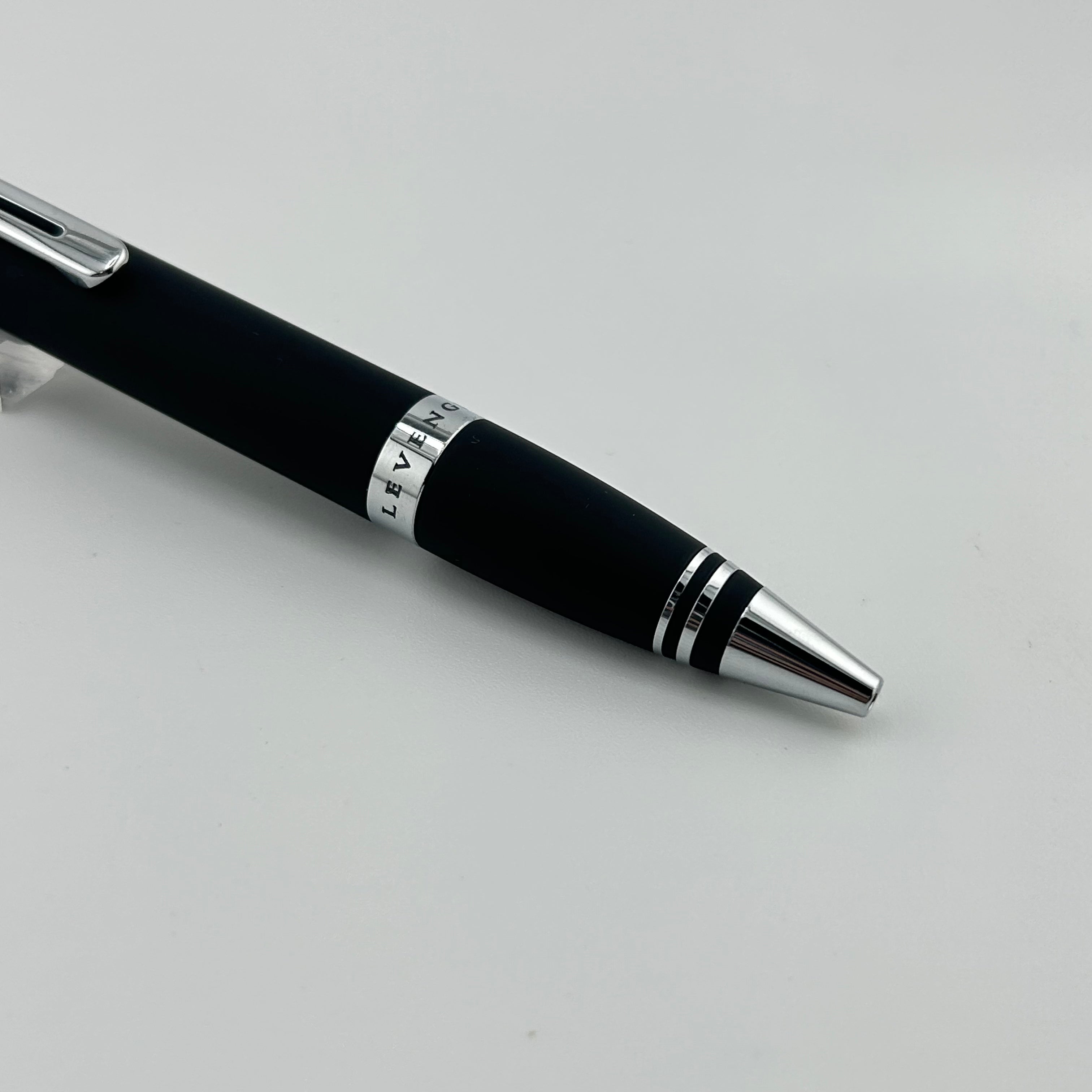 Levenger Black Matte - Chrome trim - Ball Pen