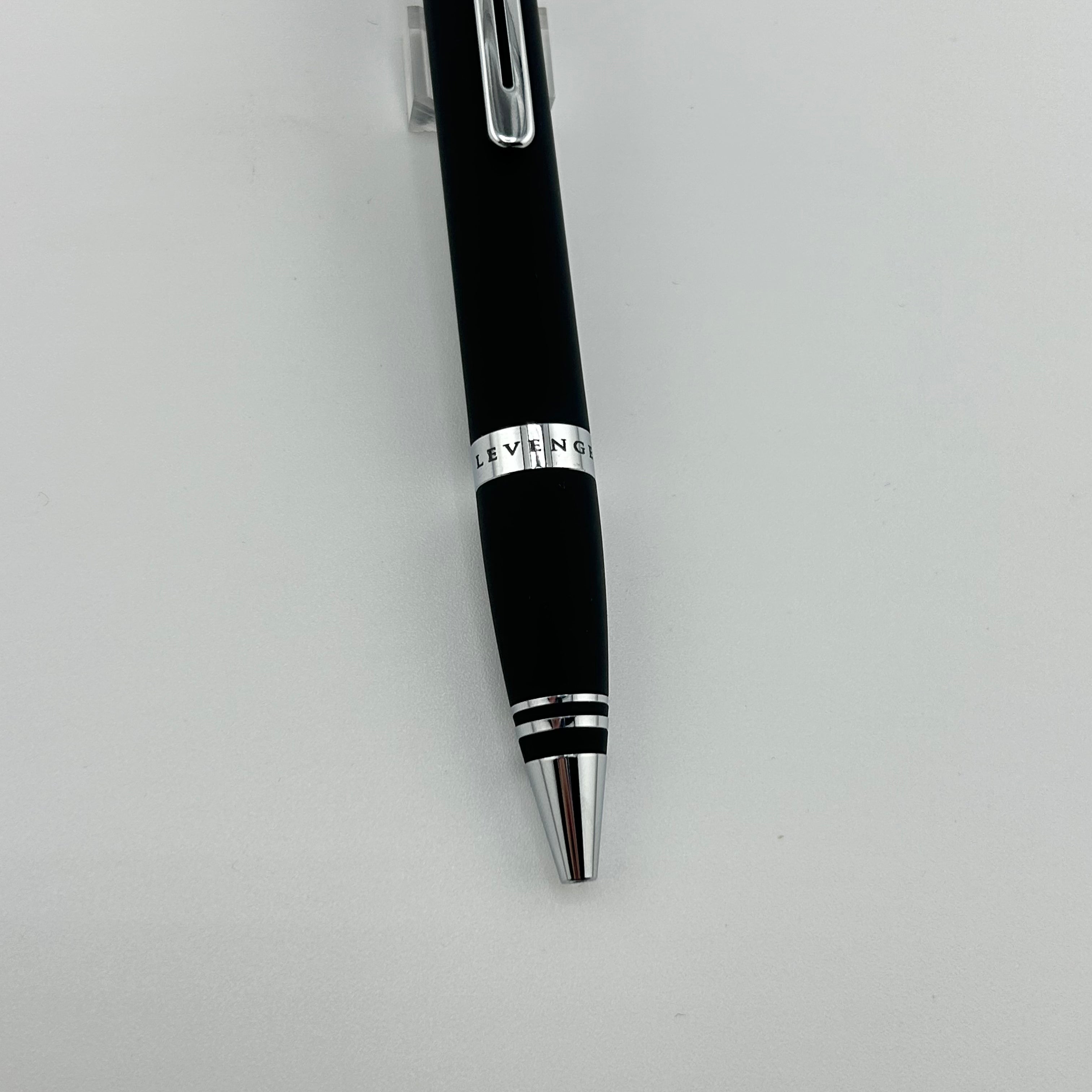 Levenger Black Matte - Chrome trim - Ball Pen