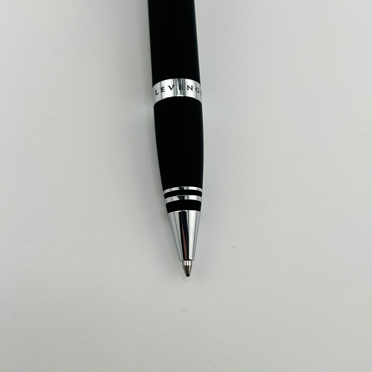 Levenger Black Matte - Chrome trim - Ball Pen