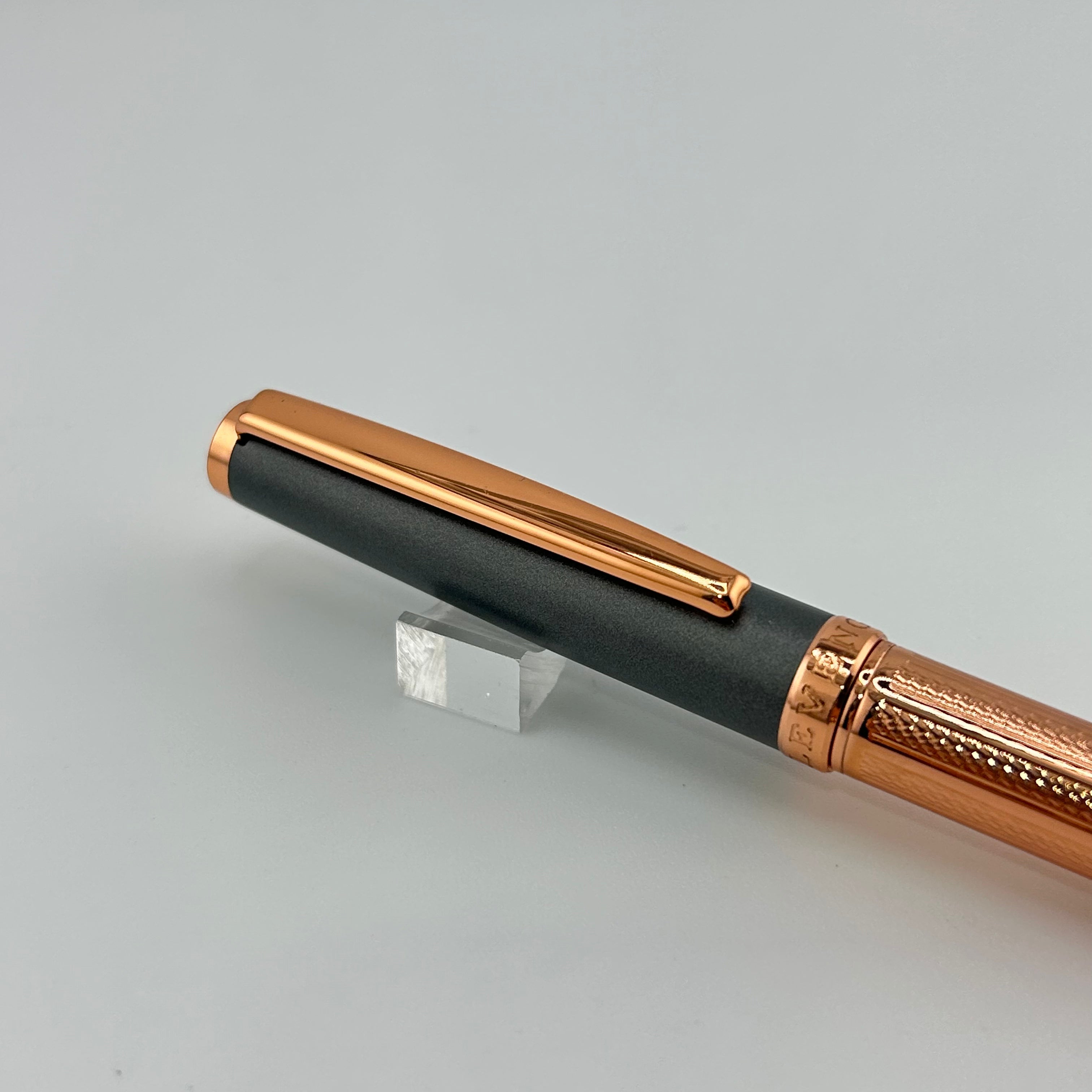 Levenger Gold Plated - Grey Cap - Roller Ball