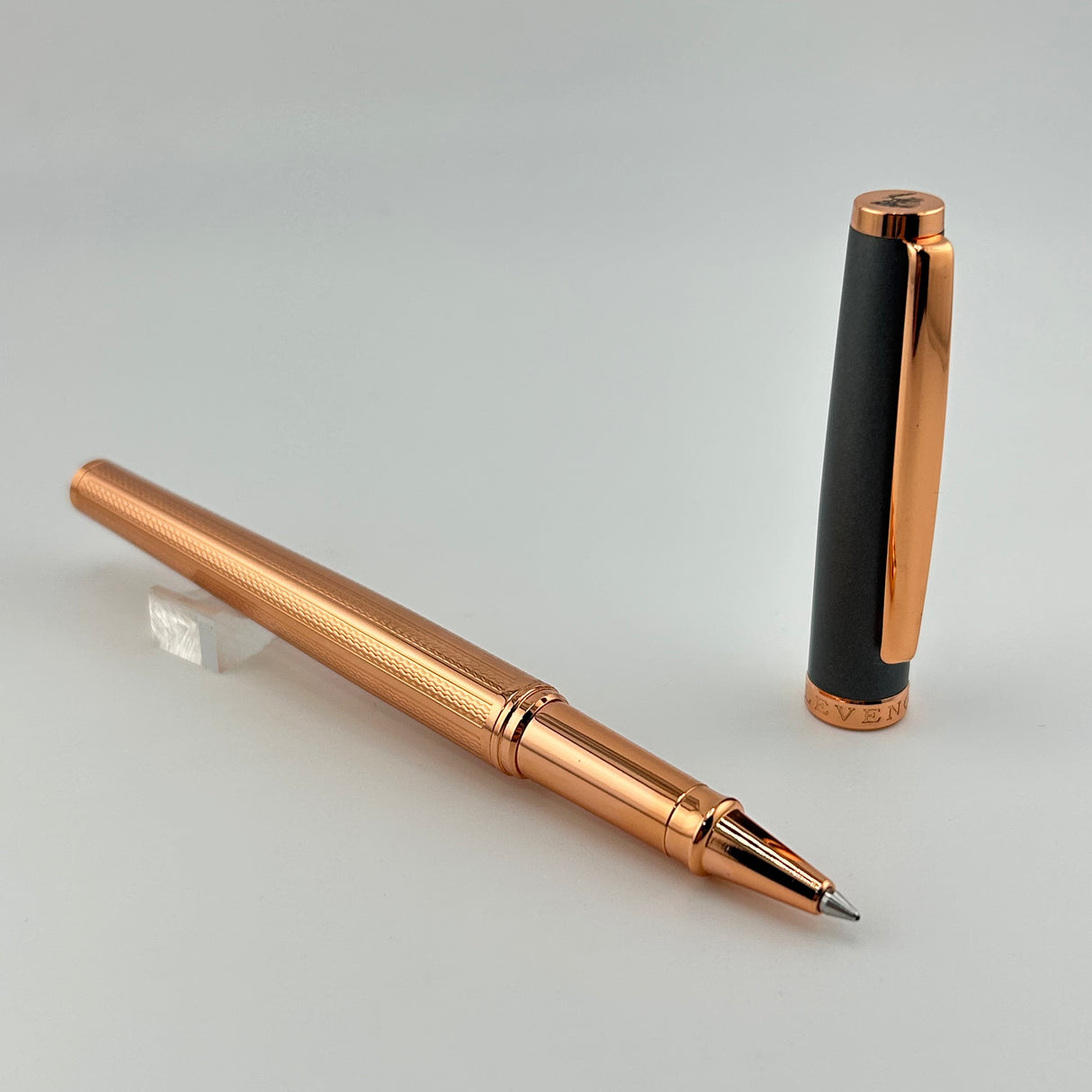 Levenger Gold Plated - Grey Cap - Roller Ball