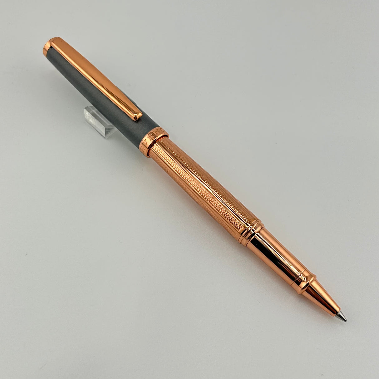 Levenger Gold Plated - Grey Cap - Roller Ball