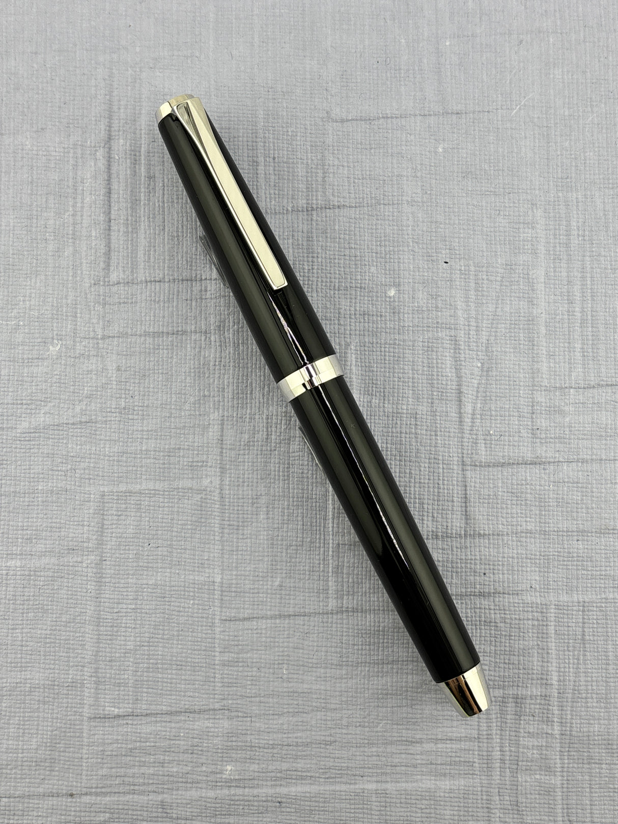 Pilot Metal falcon Black lacquer silver trim - Fountain Pen
