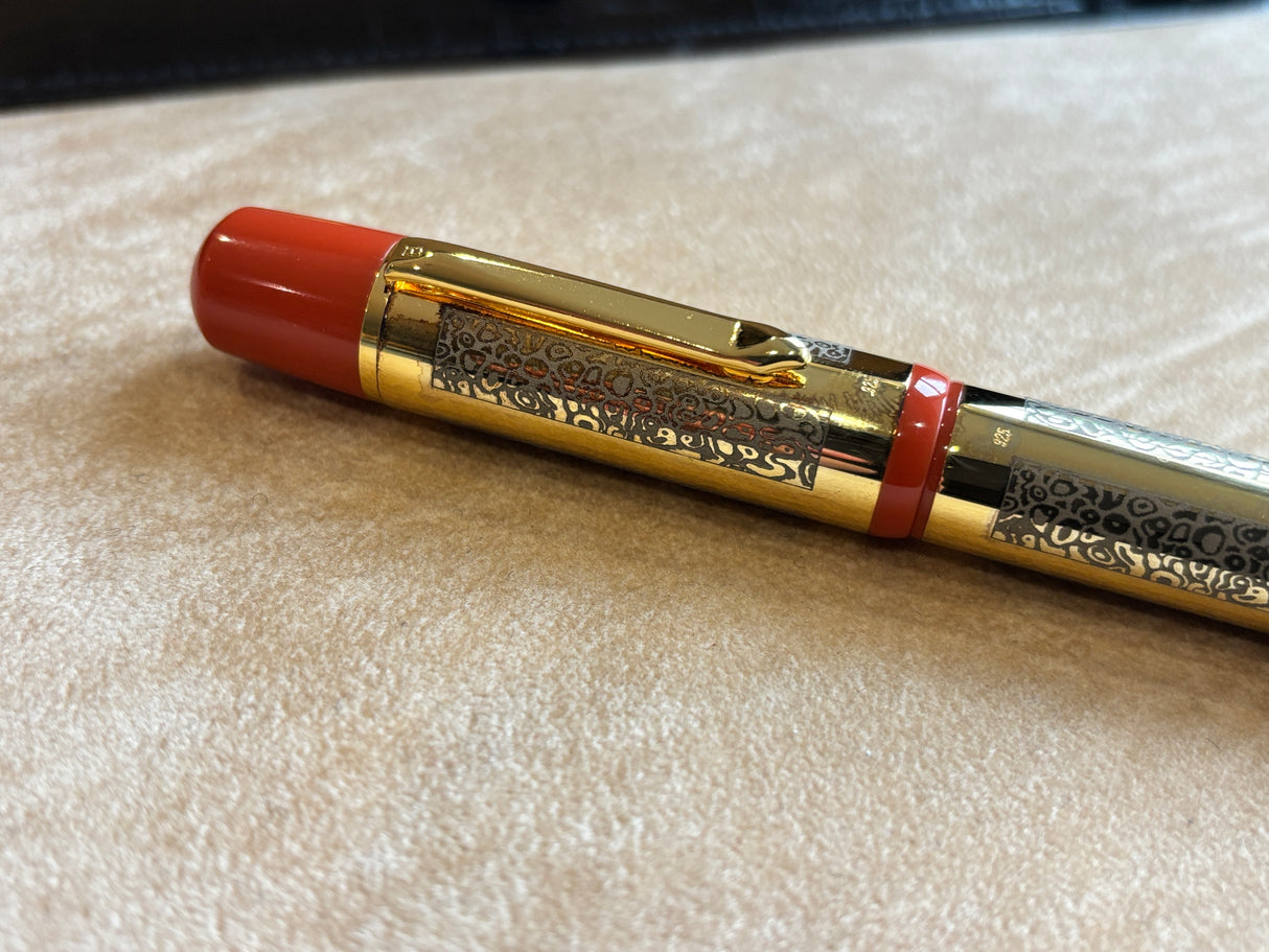 Bexley 15TH Anniversary 1993-2008 Club pen Orange Sterling silver vermeil - circa 2008