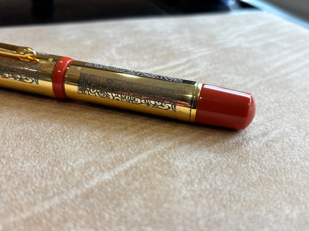 Bexley 15TH Anniversary 1993-2008 Club pen Orange Sterling silver vermeil - circa 2008