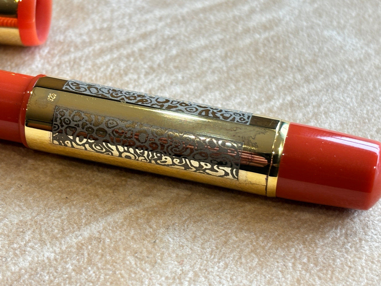 Bexley 15TH Anniversary 1993-2008 Club pen Orange Sterling silver vermeil - circa 2008