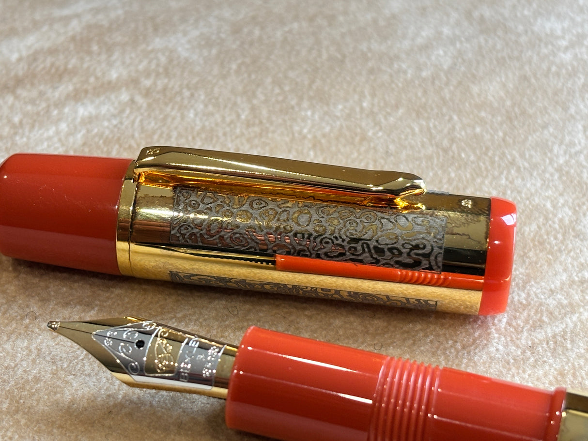 Bexley 15TH Anniversary 1993-2008 Club pen Orange Sterling silver vermeil - circa 2008