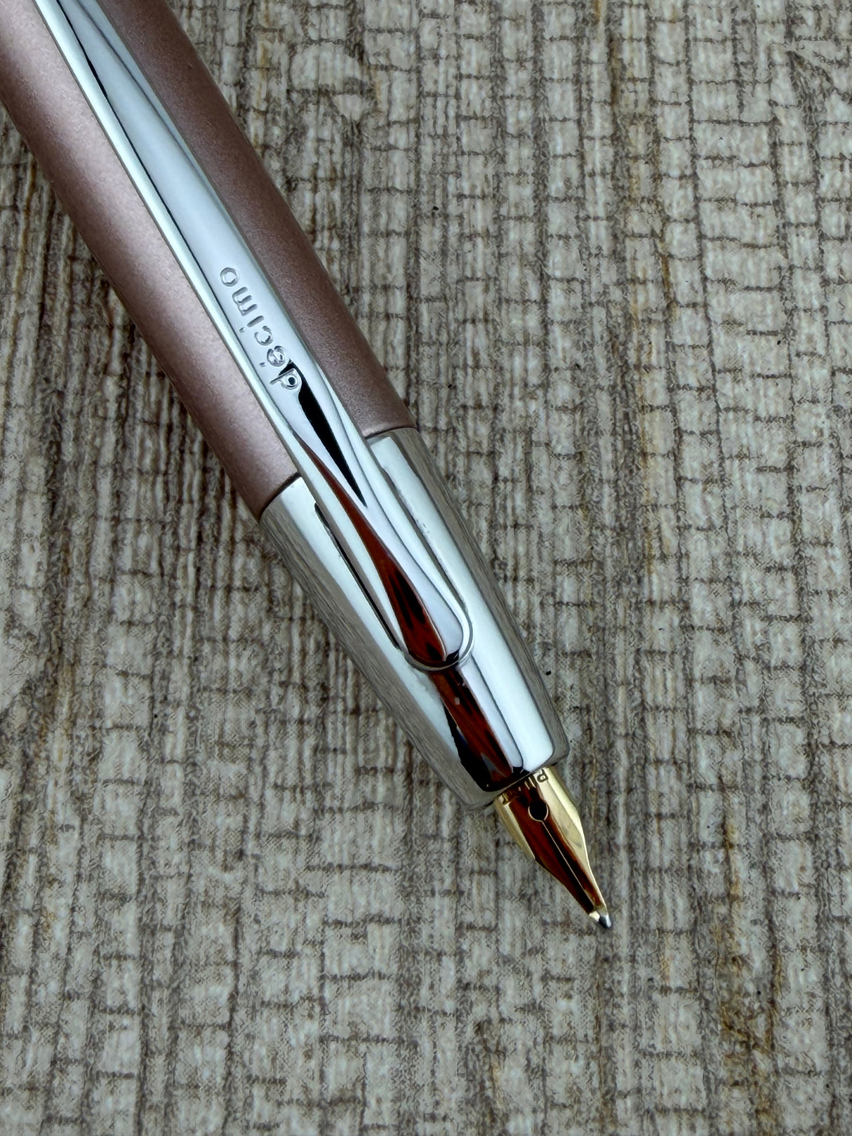 Pilot Decimo Champagne Gold Nib 18K Broad - Fountain Pen