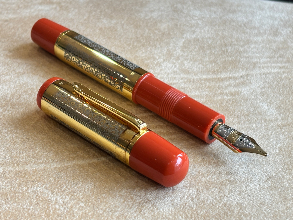 Bexley 15TH Anniversary 1993-2008 Club pen Orange Sterling silver vermeil - circa 2008