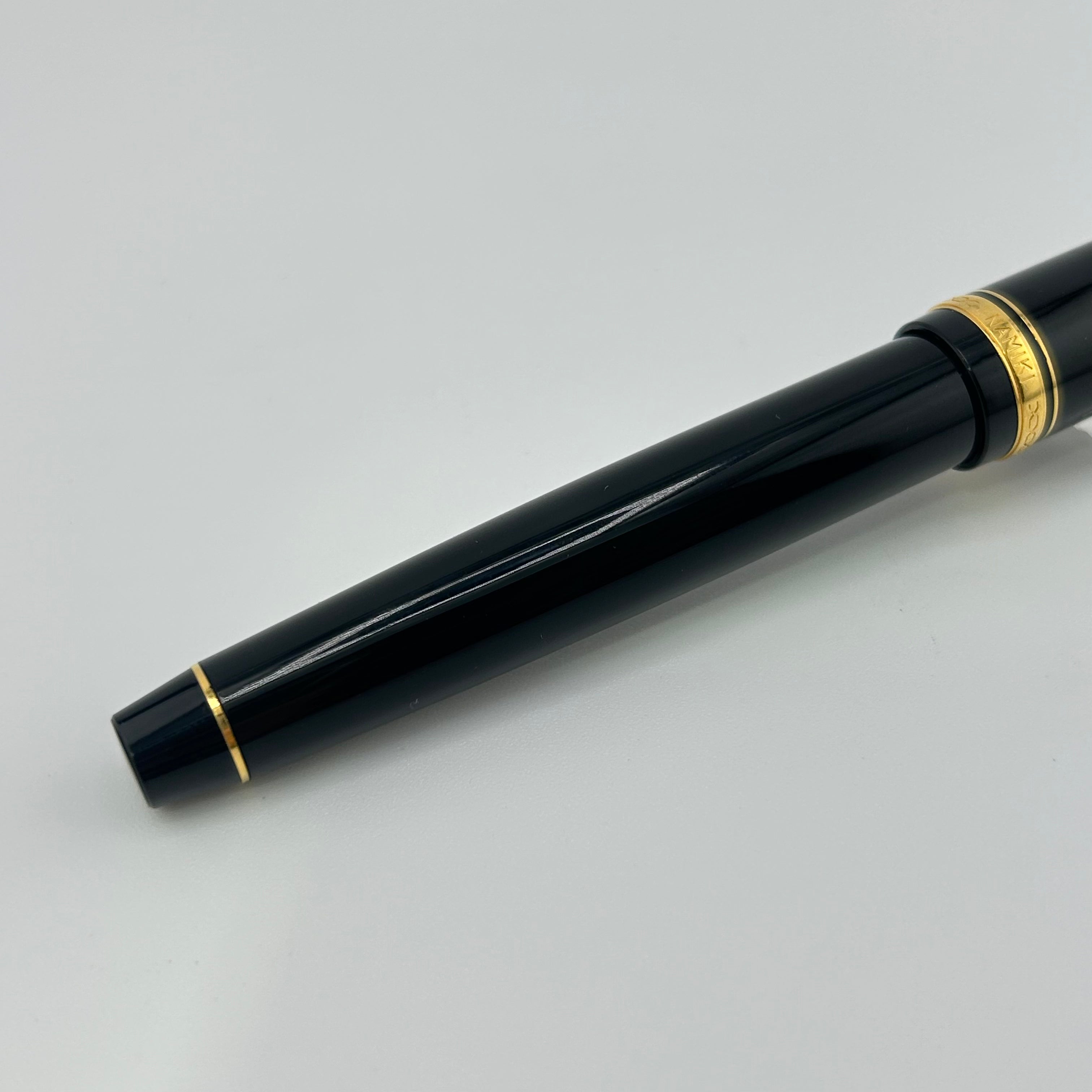 NAMIKI unusual Flacon  Black gold trim - Fountain Pen