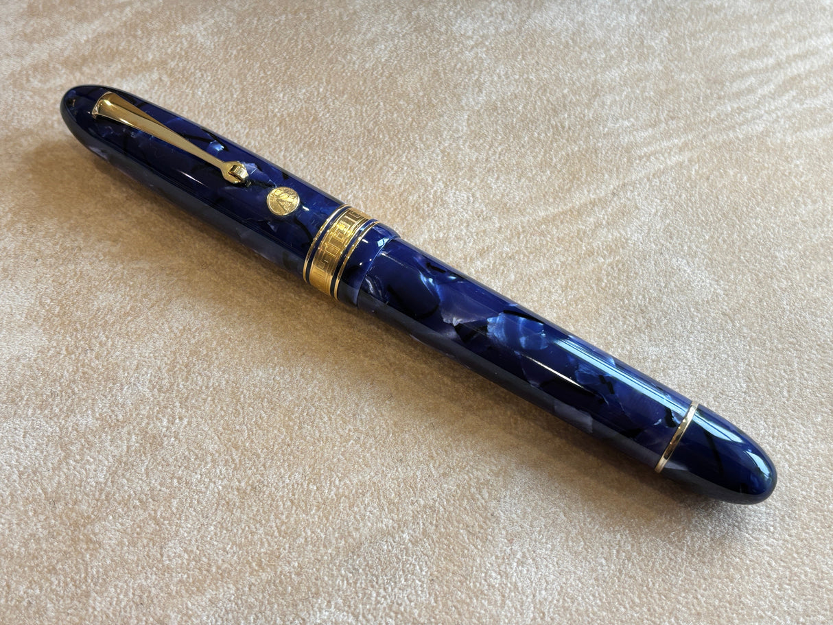 Armando Simoni Club Ogiva Extra Blue La Royale Celluloid Gold trim - circa 2017