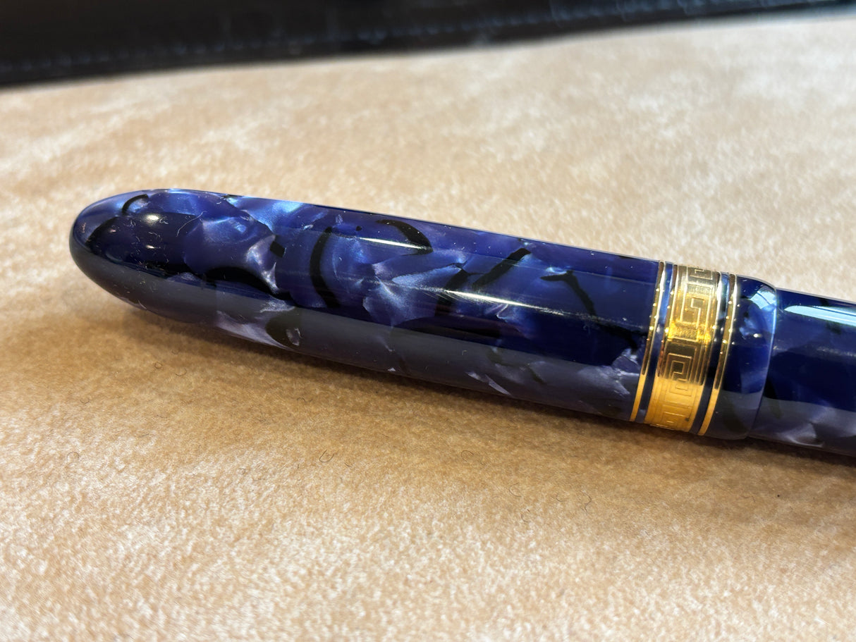 Armando Simoni Club Ogiva Extra Blue La Royale Celluloid Gold trim - circa 2017