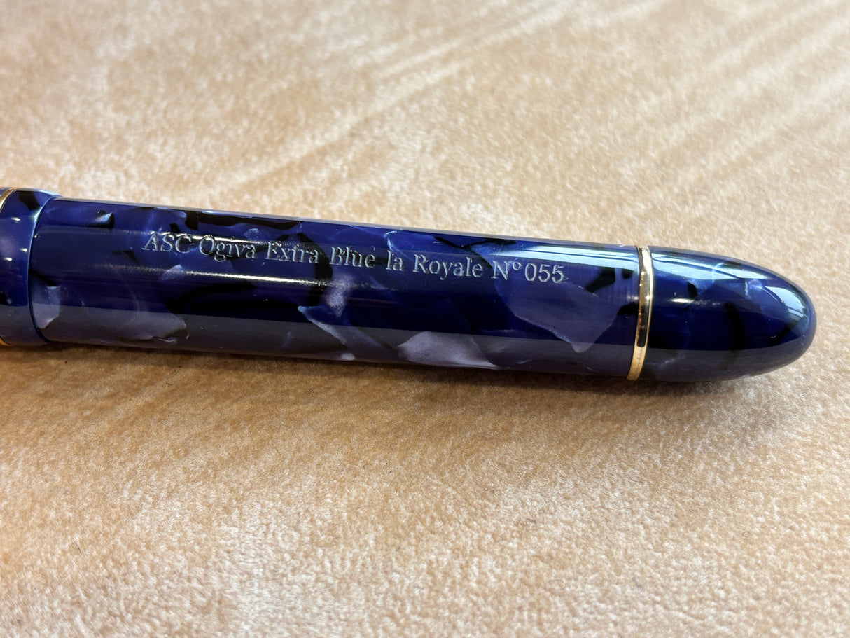 Armando Simoni Club Ogiva Extra Blue La Royale Celluloid Gold trim - circa 2017