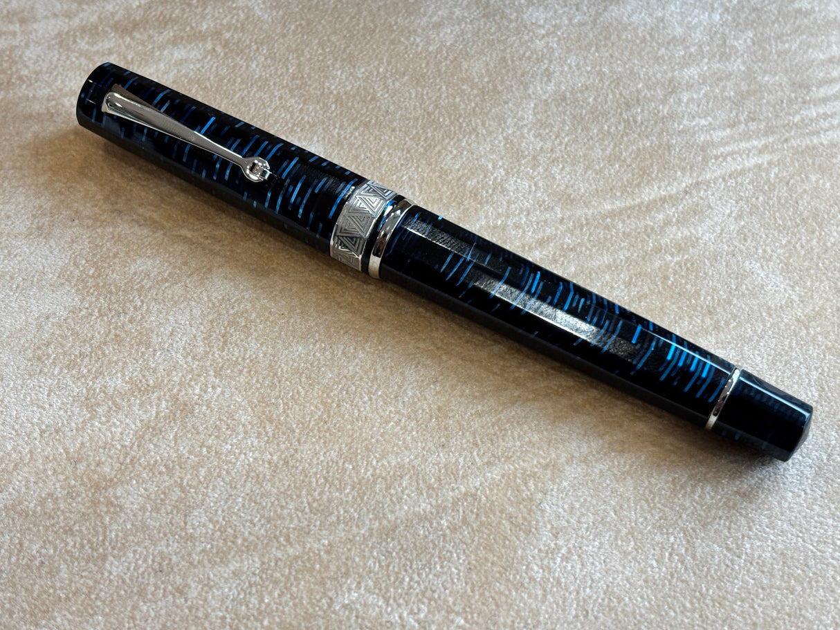 Armando Simoni Club Gladiator Blue Skyscrapper Rhodium trim - circa 2023