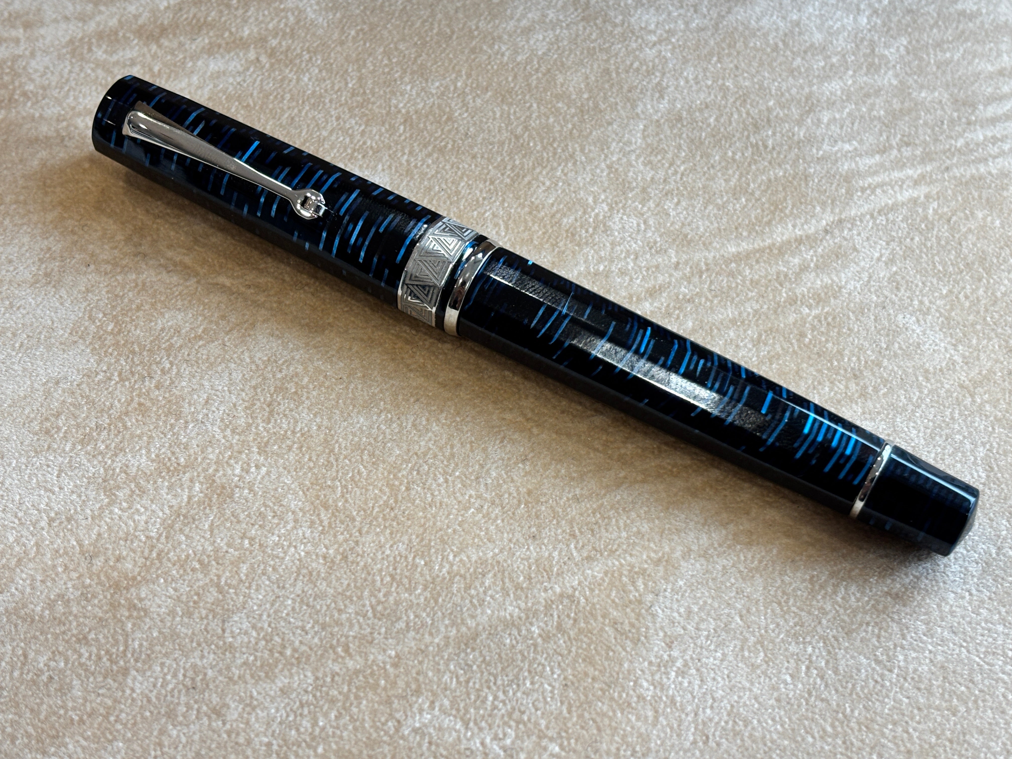 Armando Simoni Club Gladiator Blue Skyscrapper Rhodium trim - circa 2023