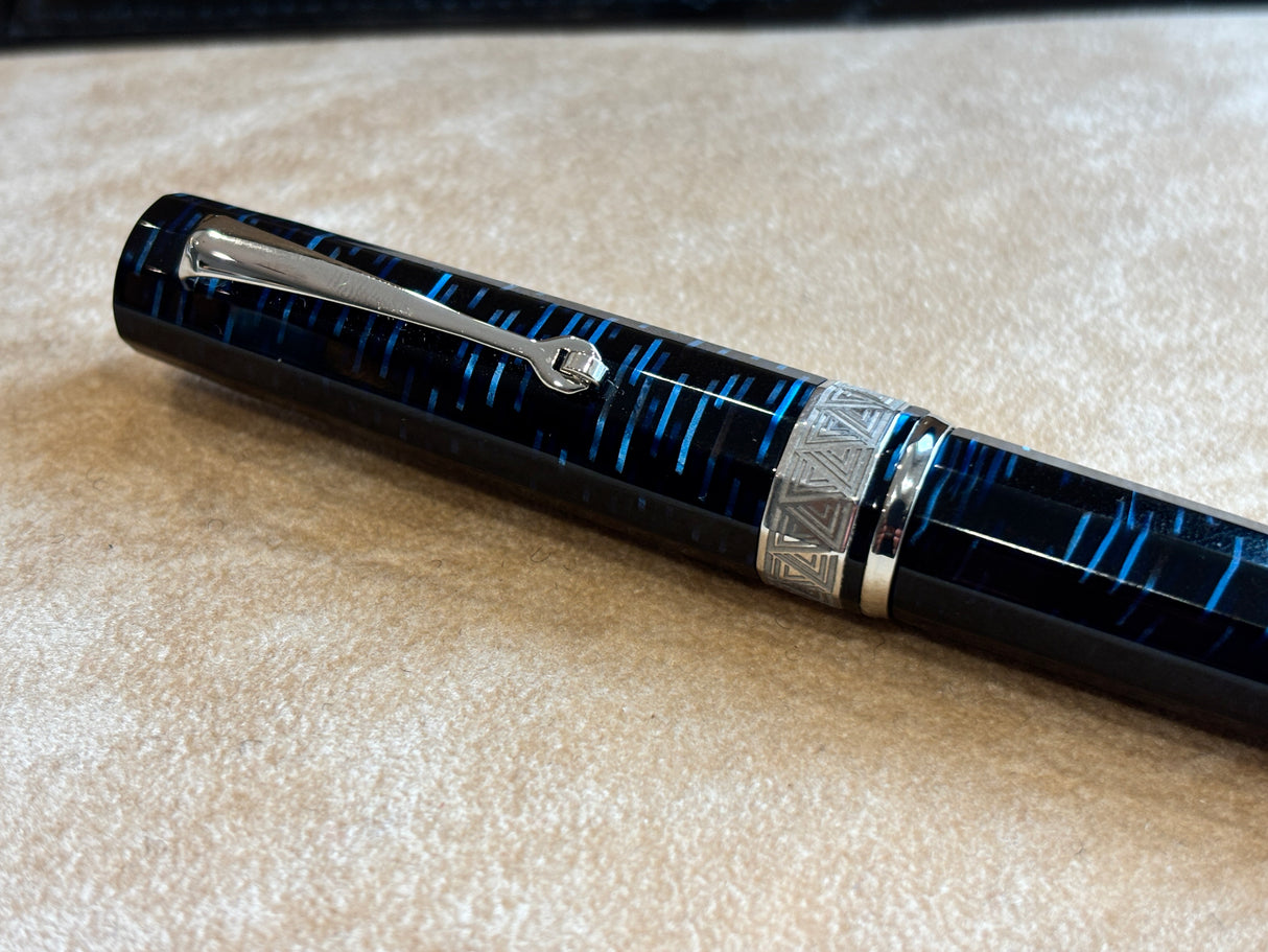 Armando Simoni Club Gladiator Blue Skyscrapper Rhodium trim - circa 2023