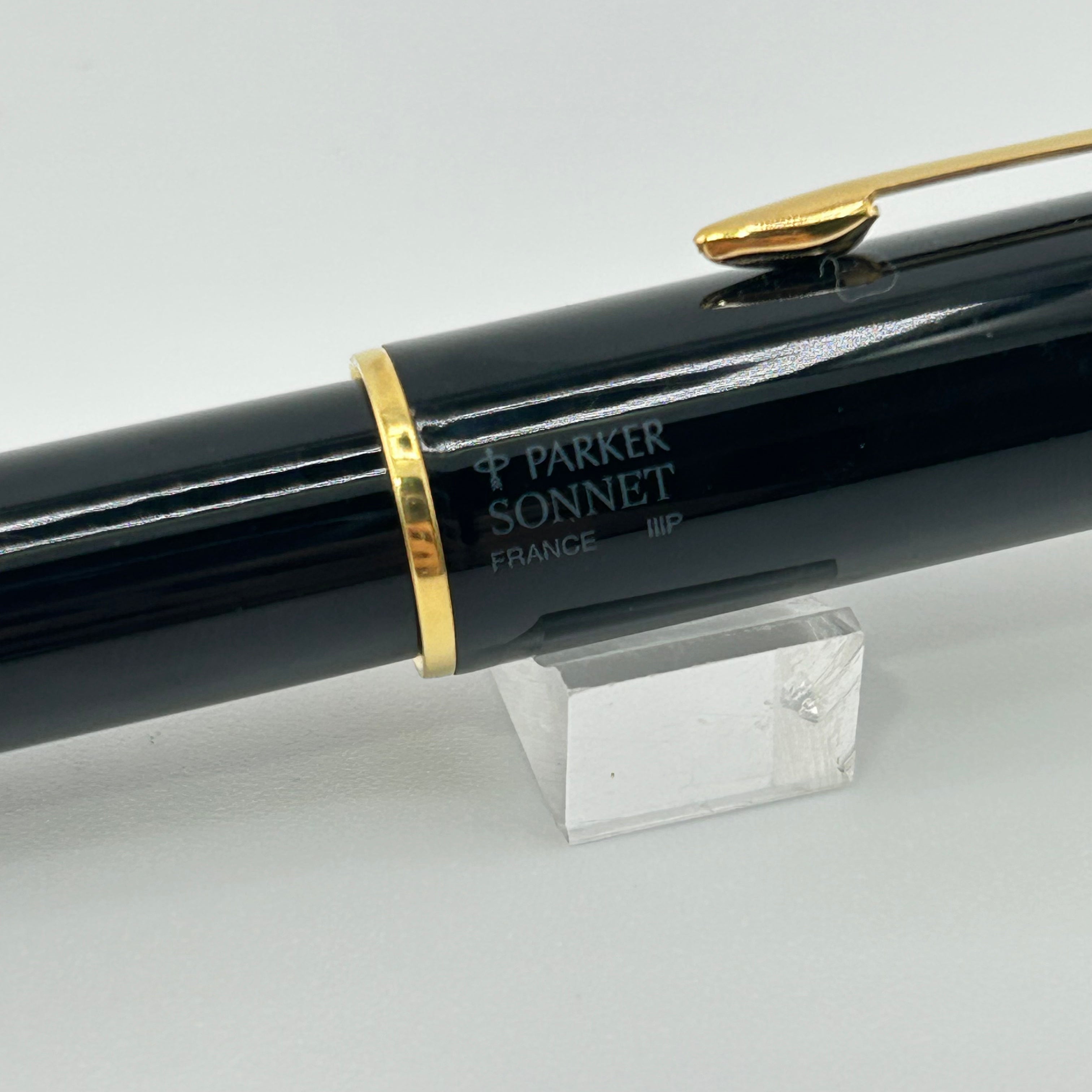 Parker Sonnet Made in France Black Lacquer - Roller Ball