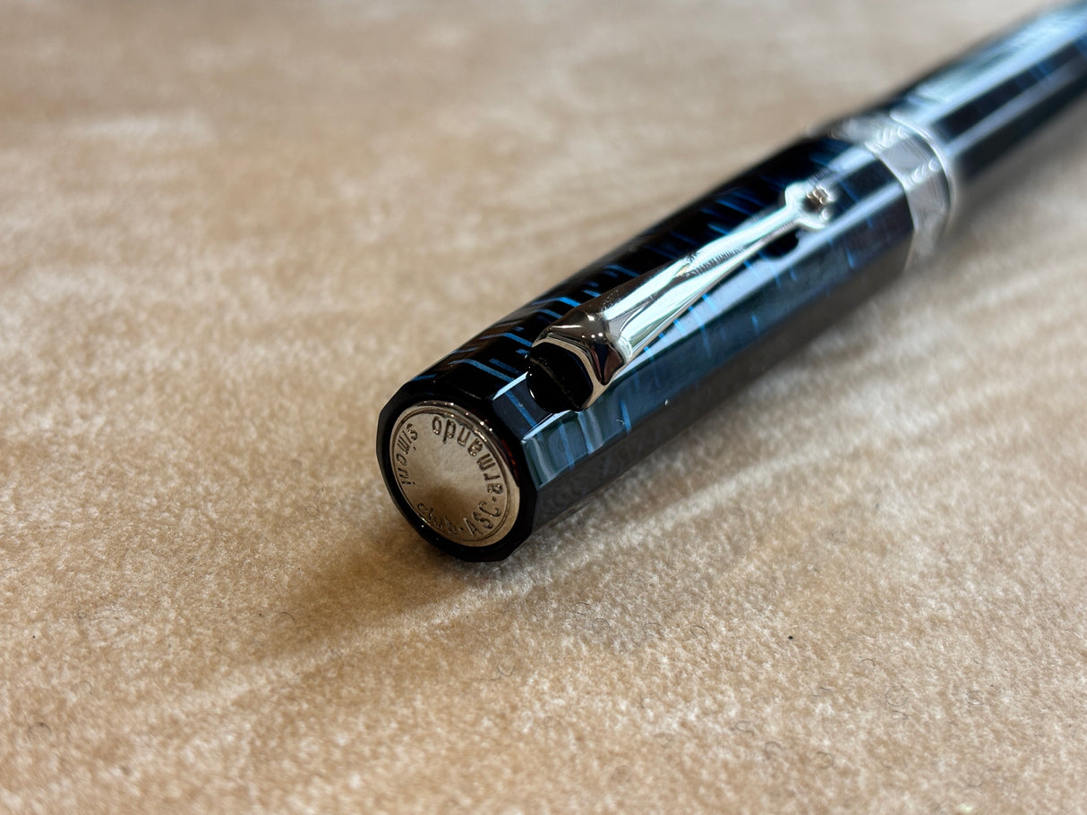 Armando Simoni Club Gladiator Blue Skyscrapper Rhodium trim - circa 2023