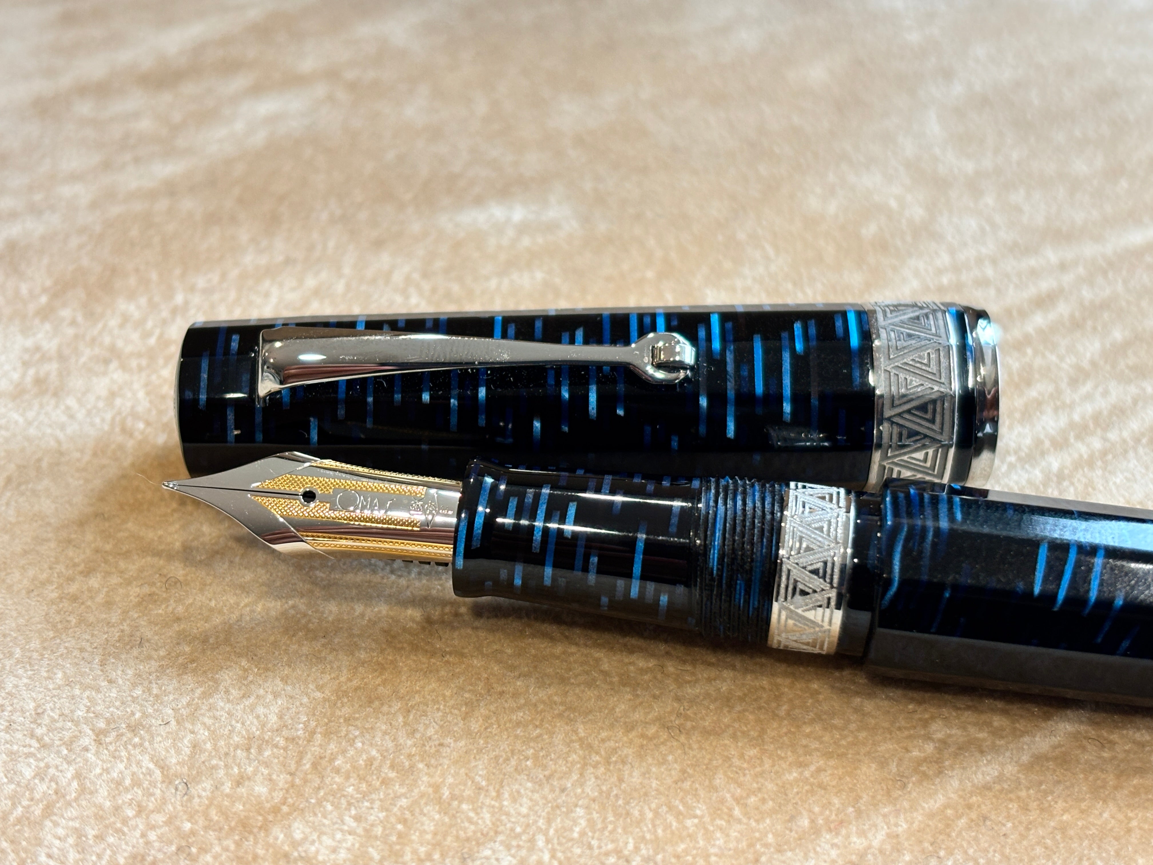 Armando Simoni Club Gladiator Blue Skyscrapper Rhodium trim - circa 2023