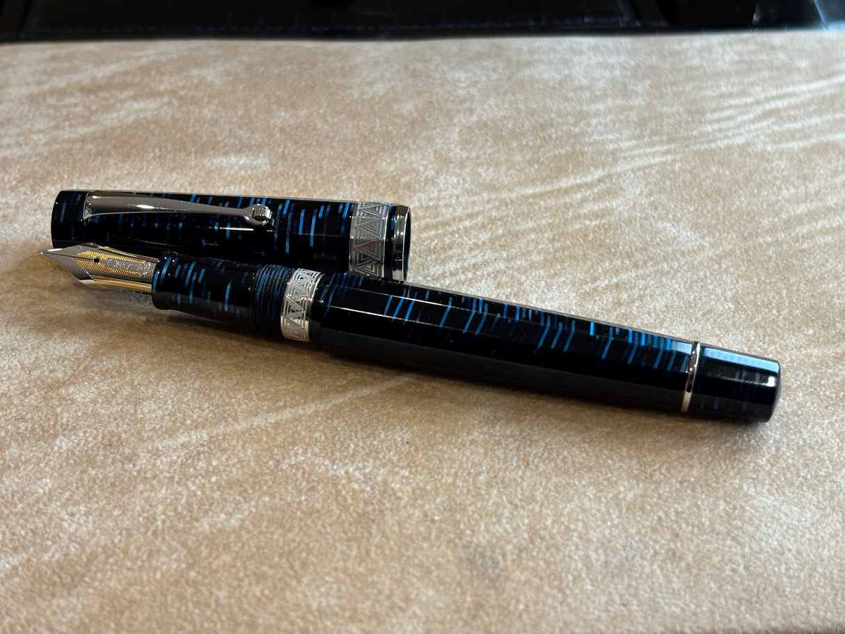 Armando Simoni Club Gladiator Blue Skyscrapper Rhodium trim - circa 2023