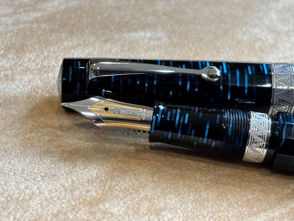 Armando Simoni Club Gladiator Blue Skyscrapper Rhodium trim - circa 2023