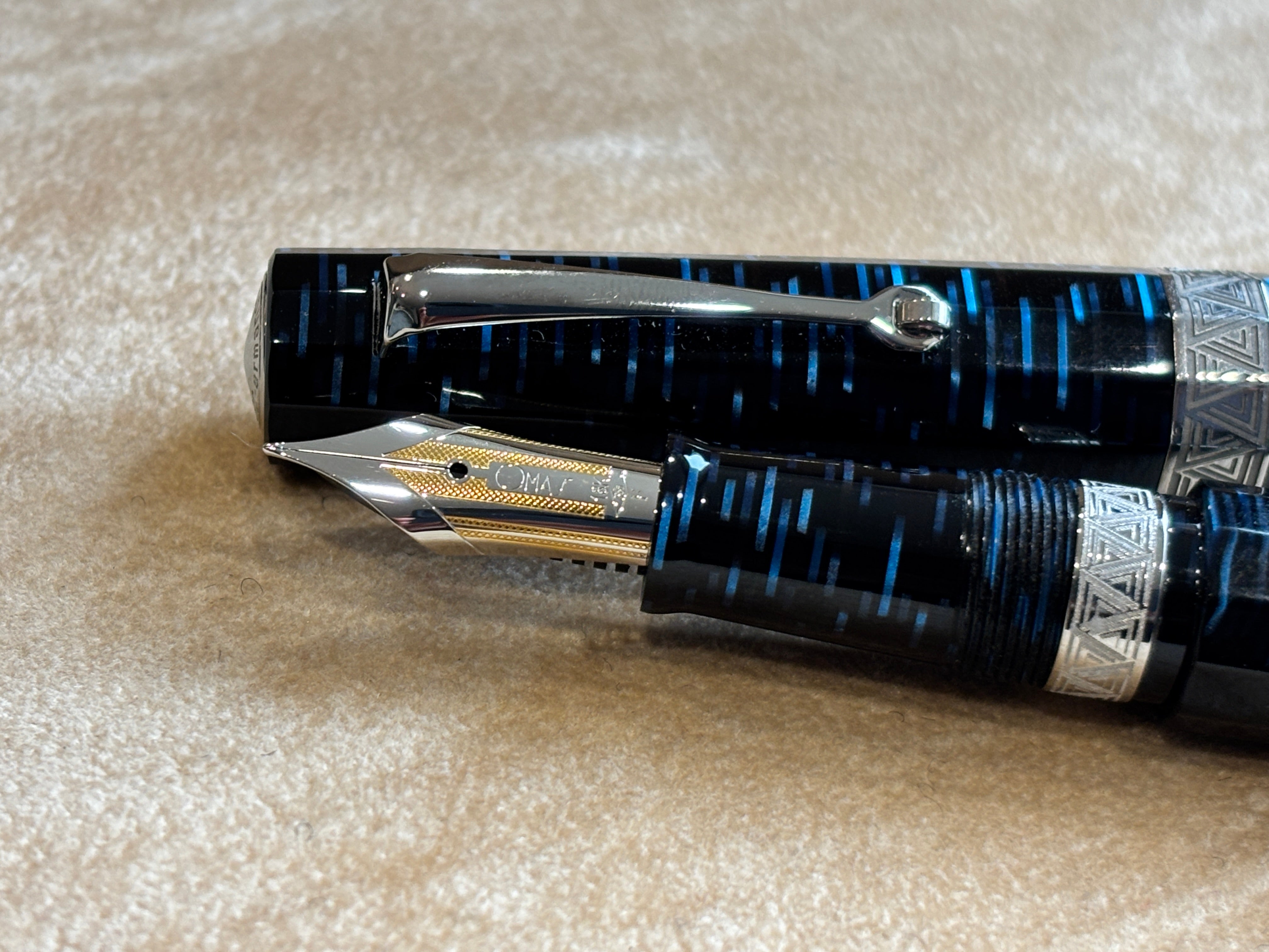 Armando Simoni Club Gladiator Blue Skyscrapper Rhodium trim - circa 2023