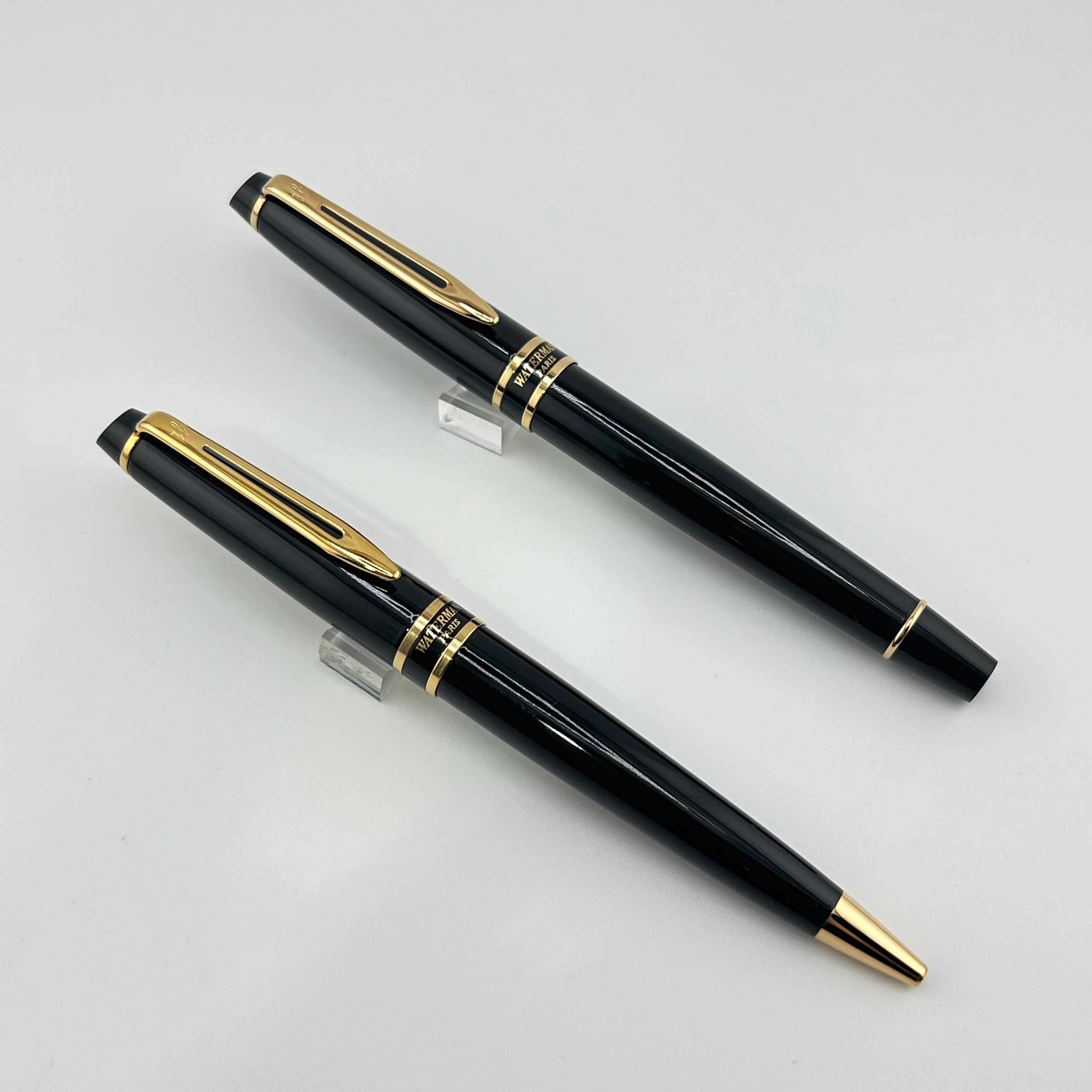 Waterman Expert Set Black Roller + Ball Pen