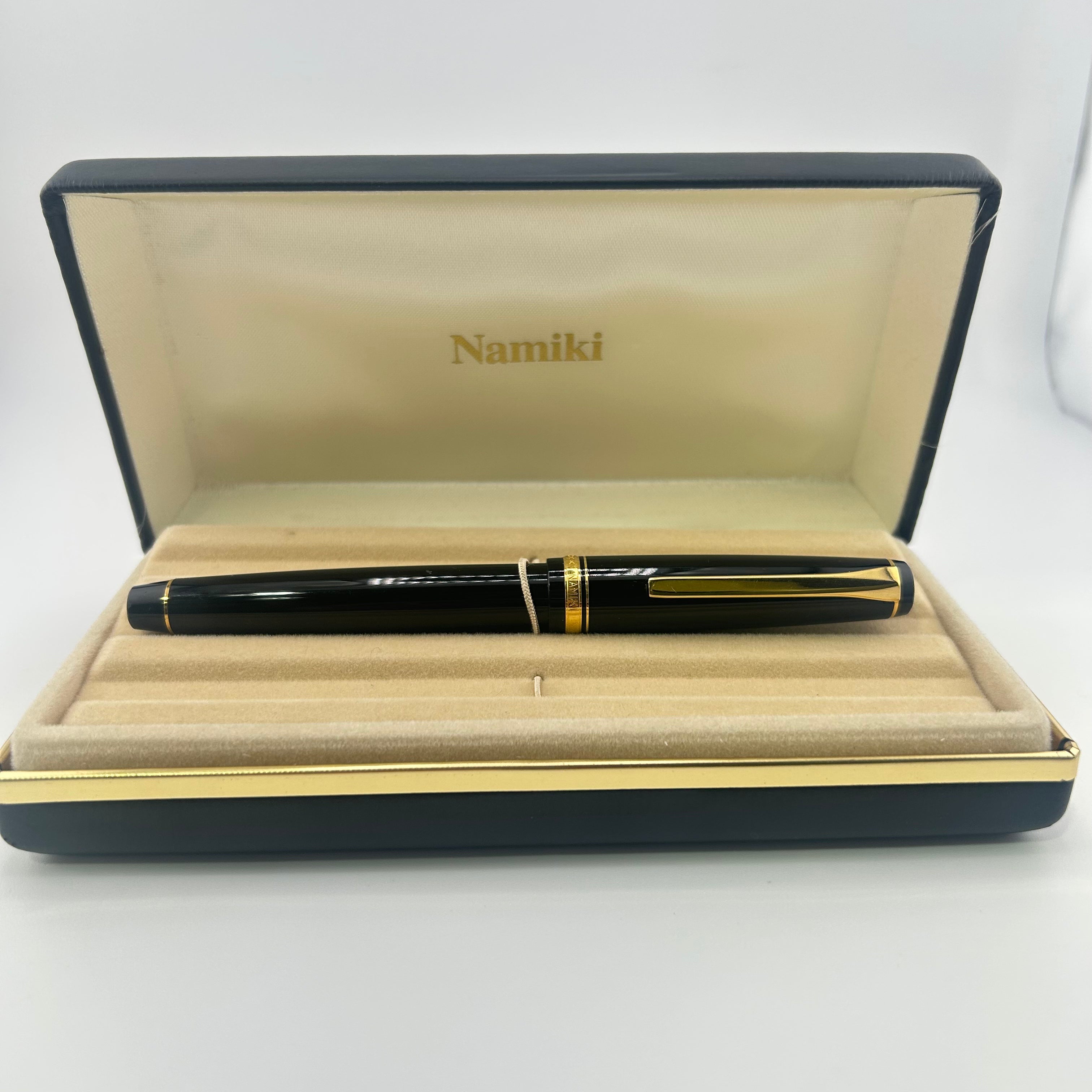 NAMIKI unusual Flacon  Black gold trim - Fountain Pen
