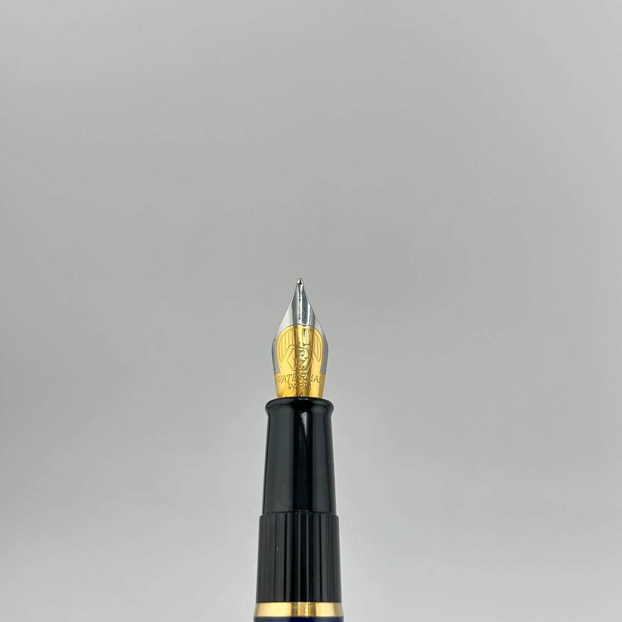 Waterman Phileas Set Blue Marble  - Roller Ball and Fountain Pen circa 1995