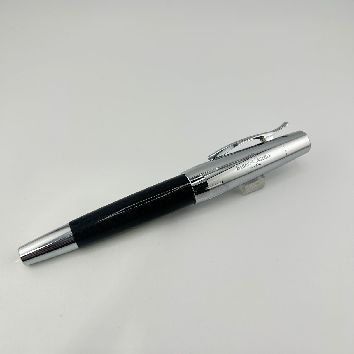 Faber Castell E-motion Black and Chrome - Roller Ball