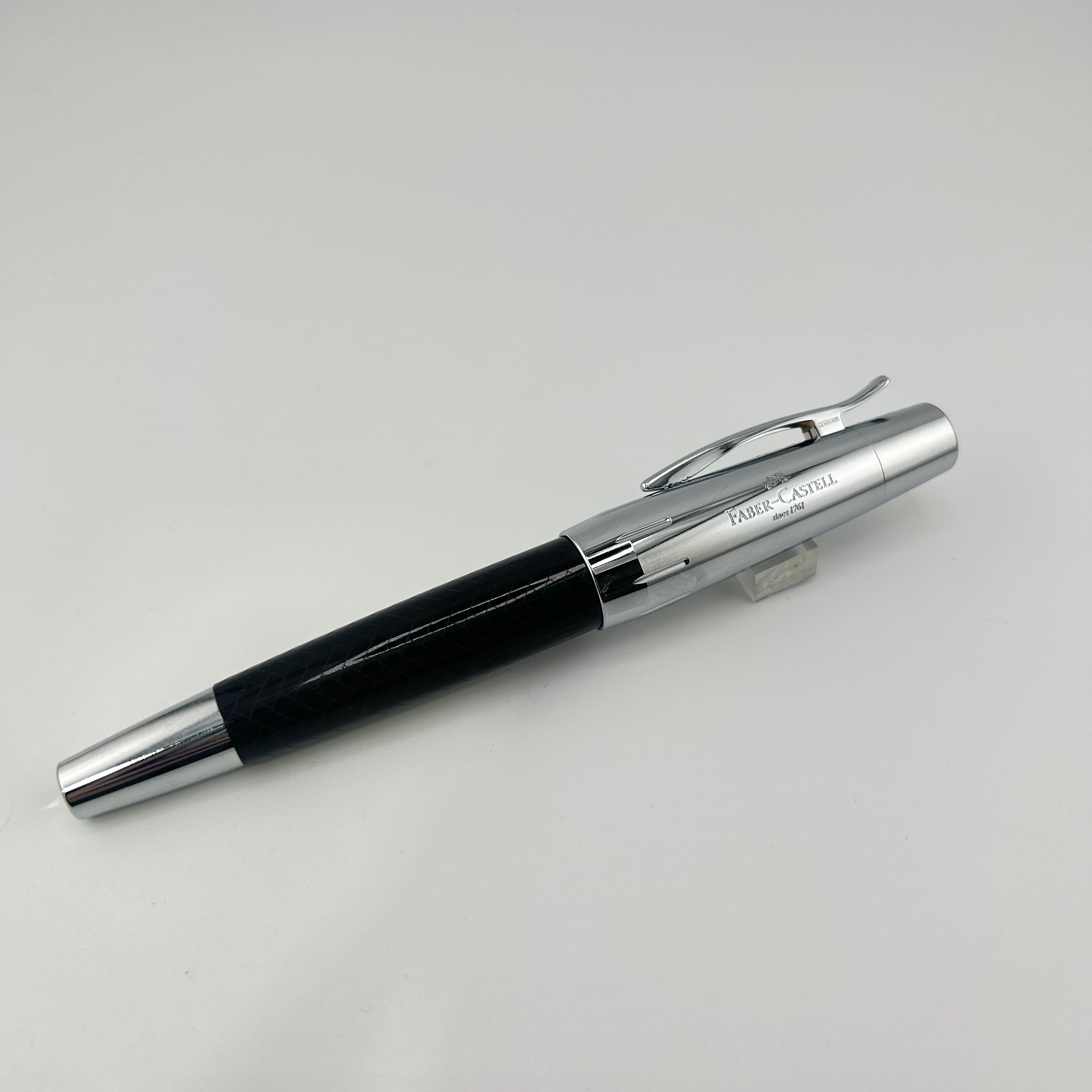 Faber Castell E-motion Black and Chrome - Roller Ball
