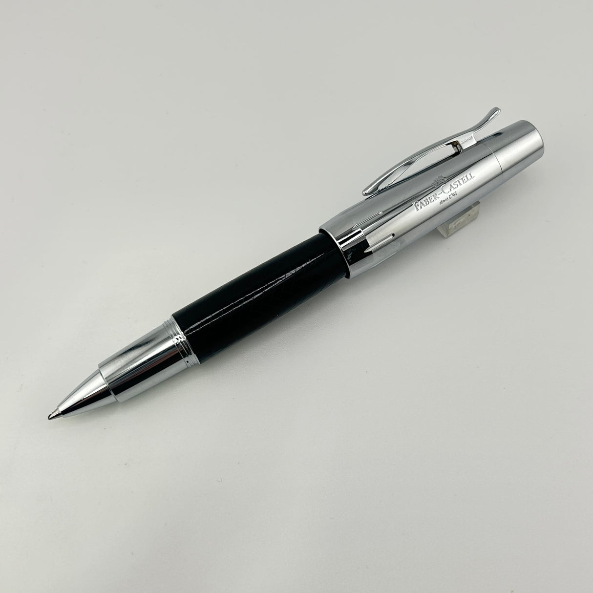 Faber Castell E-motion Black and Chrome - Roller Ball