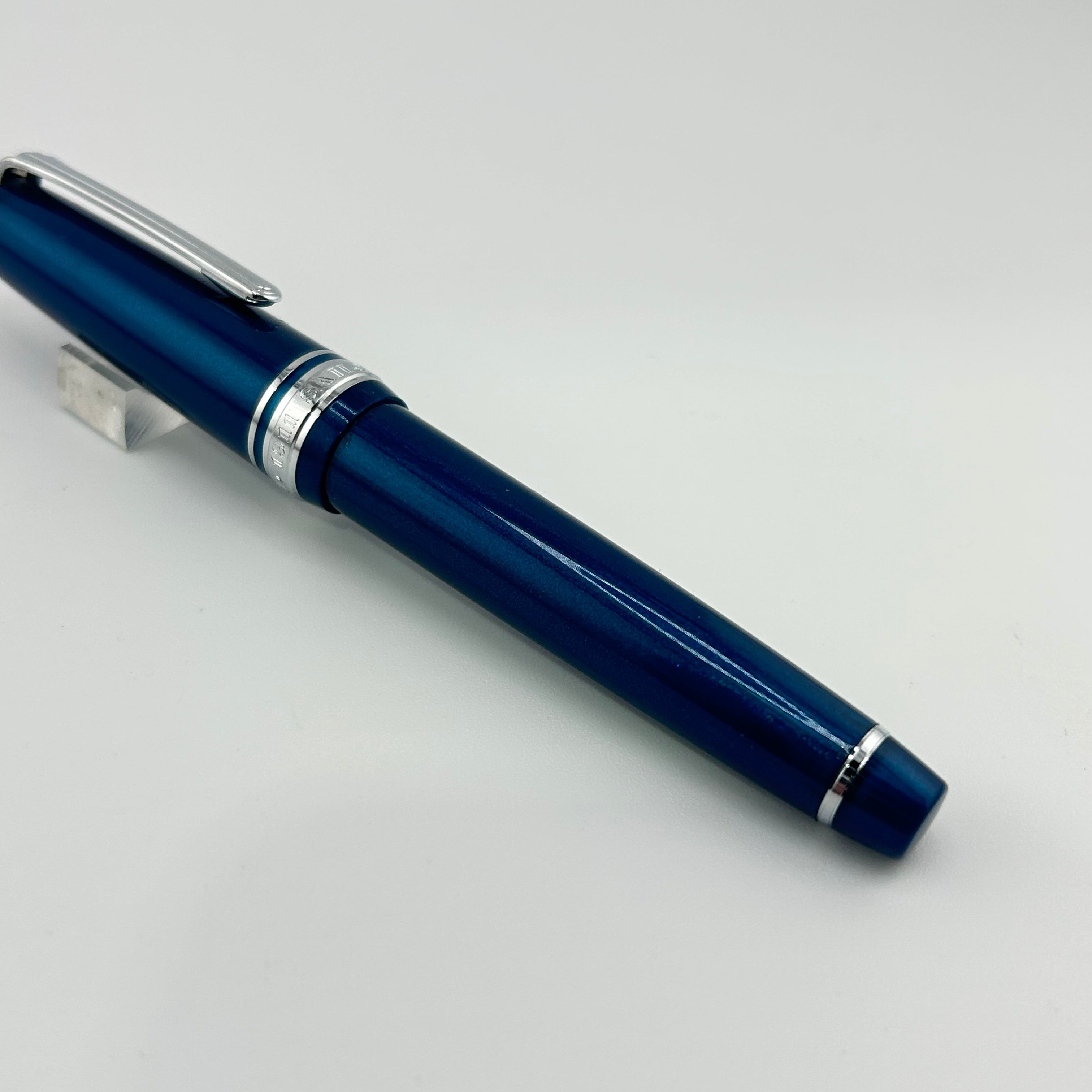 Sailor Pro Gear Slim Blue Rodium trim 14K gold nib - Fountain Pen