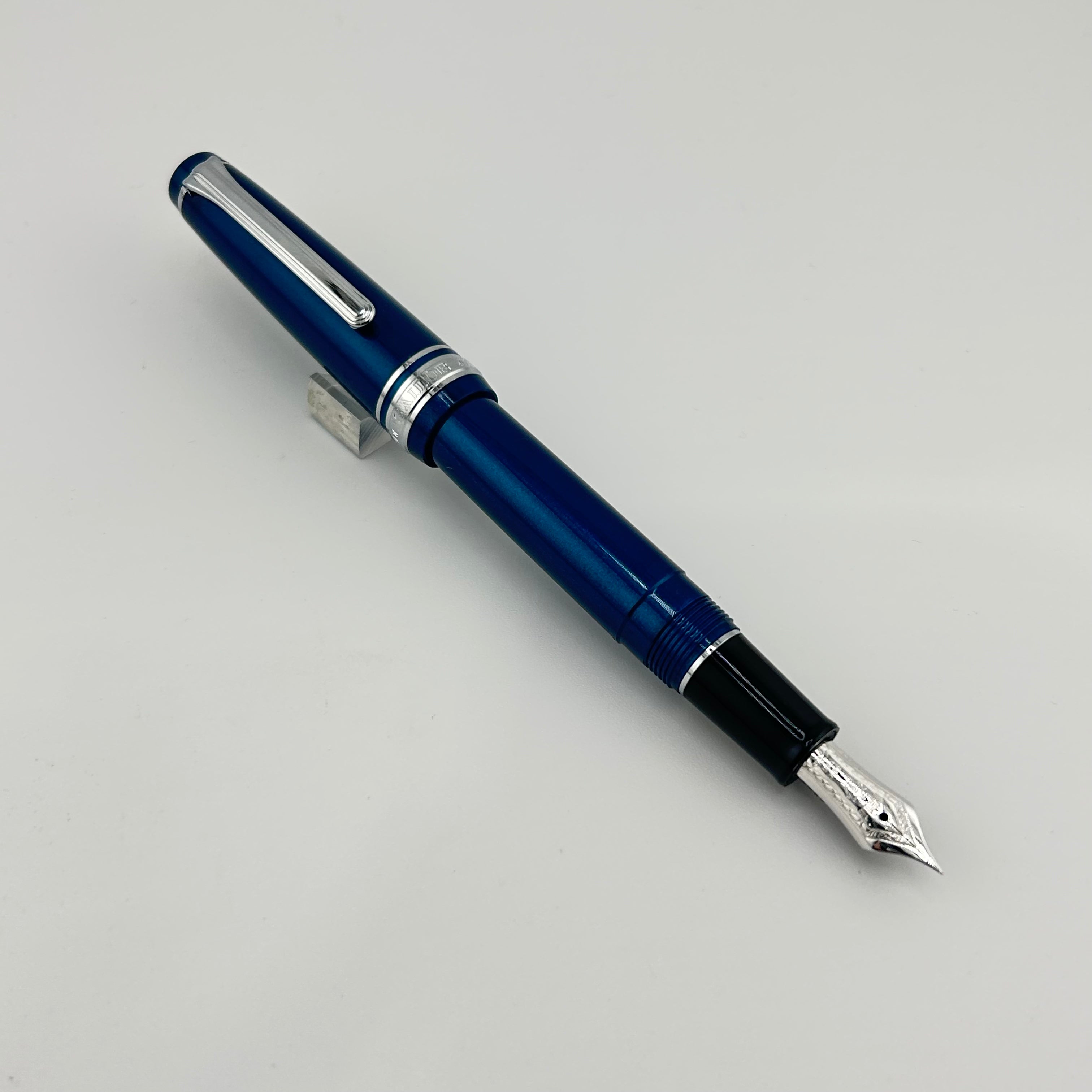Sailor Pro Gear Slim Blue Rodium trim 14K gold nib - Fountain Pen