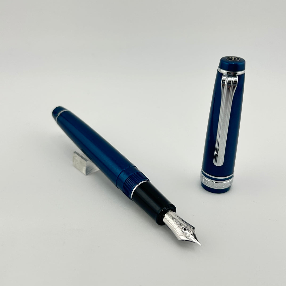 Sailor Pro Gear Slim Blue Rodium trim 14K gold nib - Fountain Pen